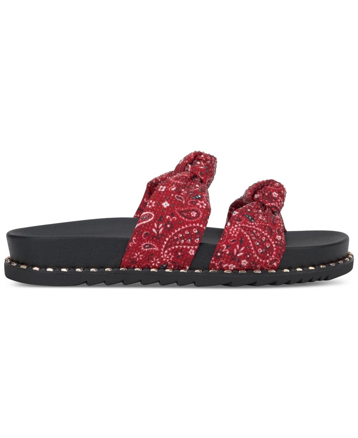 Women's Caralyna Rhinestone Knotted Footbed Sandals