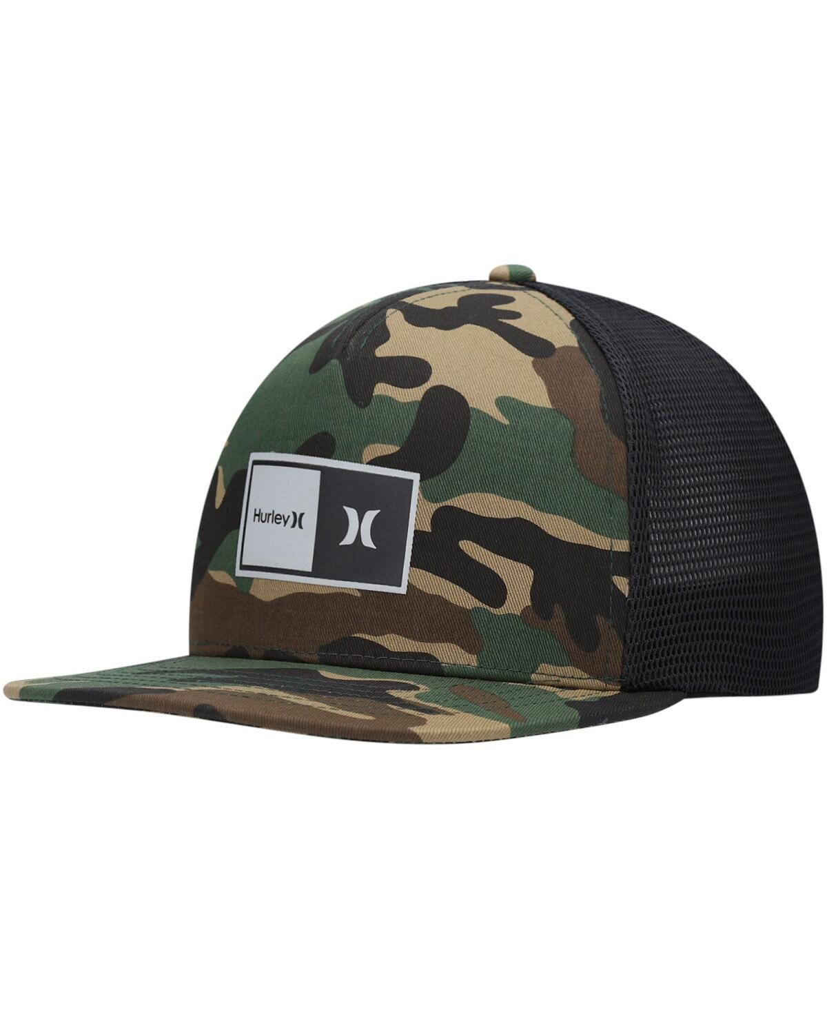 Men's Camo, Black 2.0 Trucker Snapback Hat