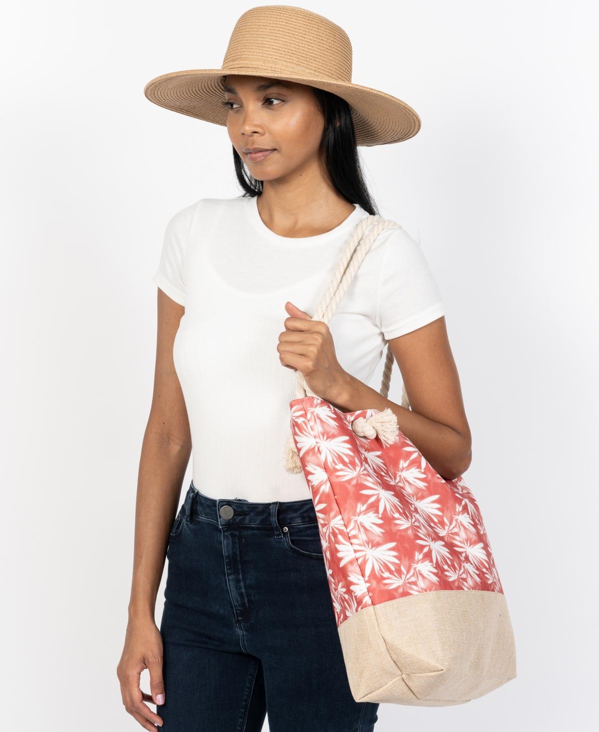 Printed Tote Bag and Floppy Hat Set