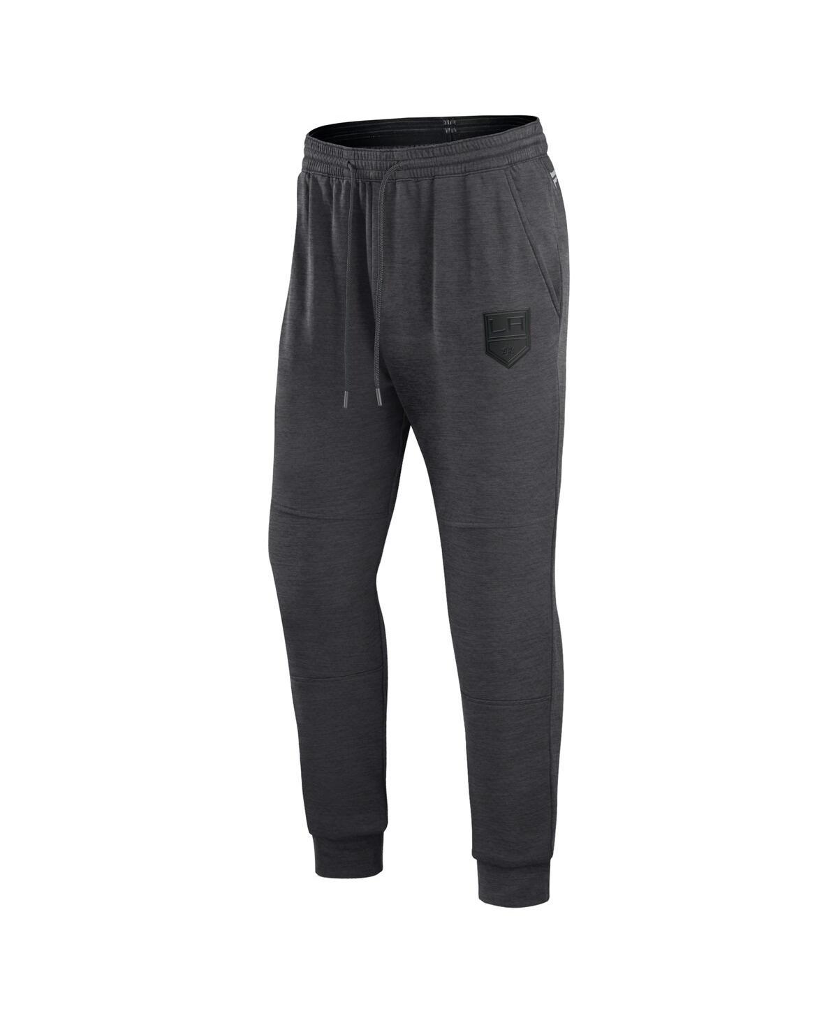 Men's Heather Charcoal Los Angeles Kings Authentic Pro Road Jogger Sweatpants