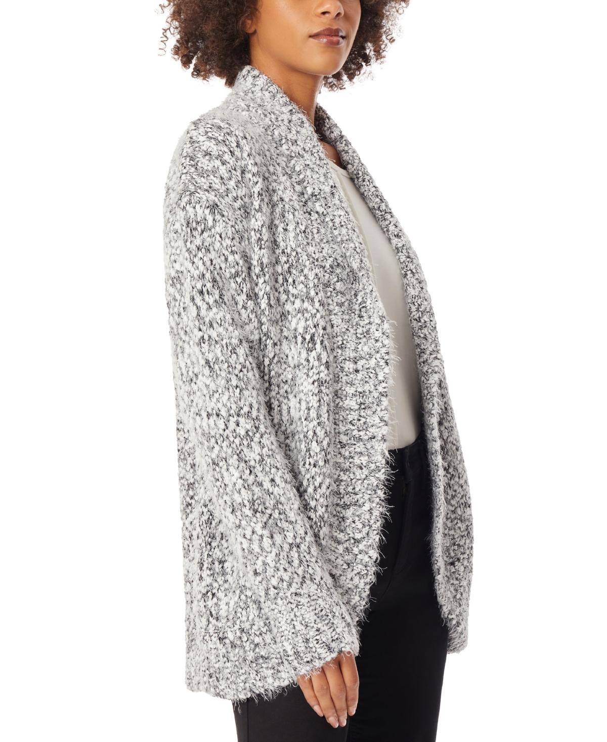 Women's Shawl-Collar Round-Hem Cardigan