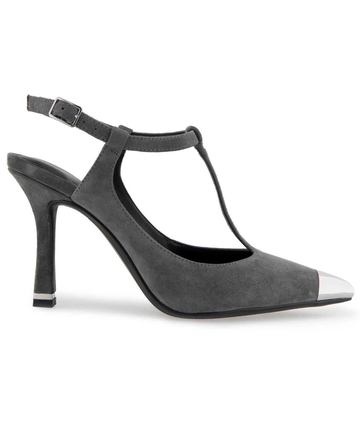 Women's Romi Cap Toe T-Strap Pumps