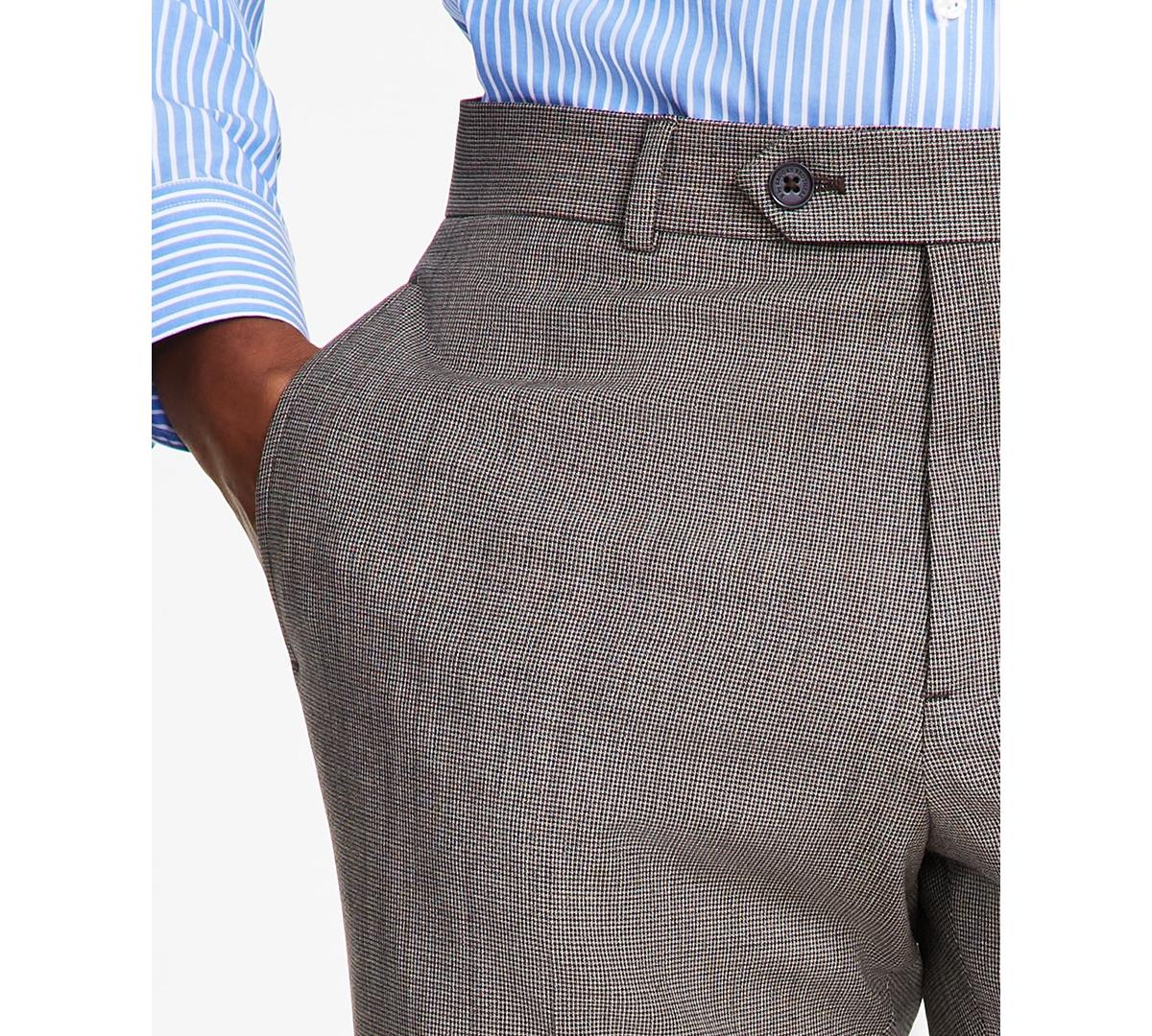 Men's Classic-Fit Stretch Wool Blend Suit Pant