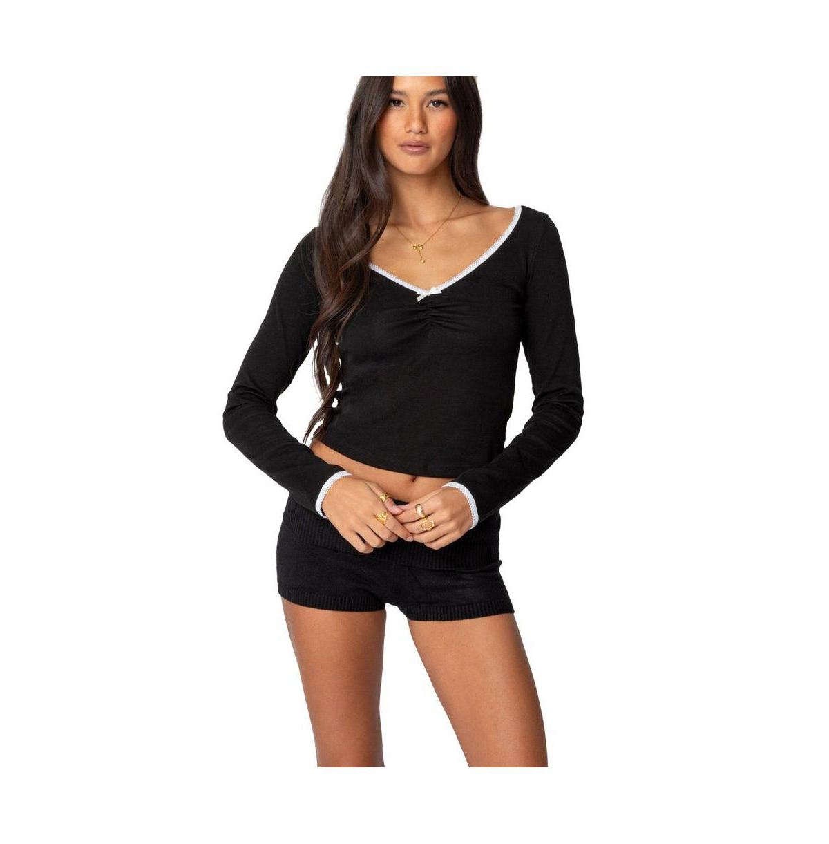 Women's Sophia Contrast Lace Top