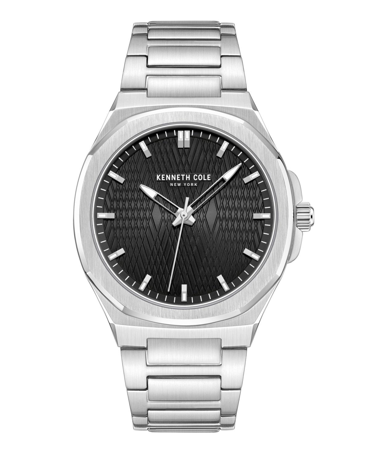 Men's Modern Classic Silver Stainless Steel Watch 41MM