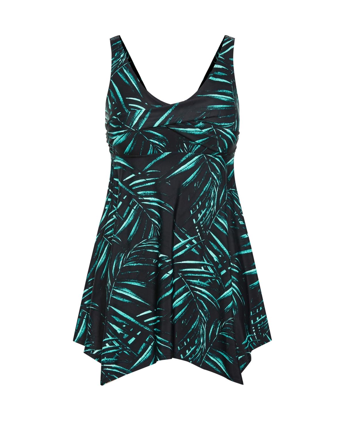 Plus Size Icon Print Swimdress