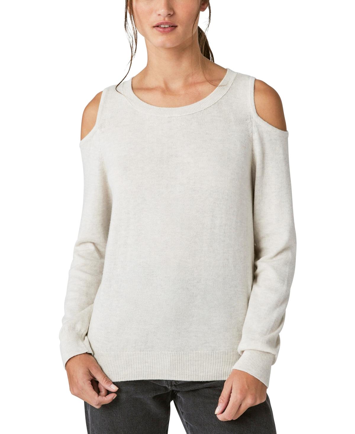 Women's Cold-Shoulder Long-Sleeve Sweater