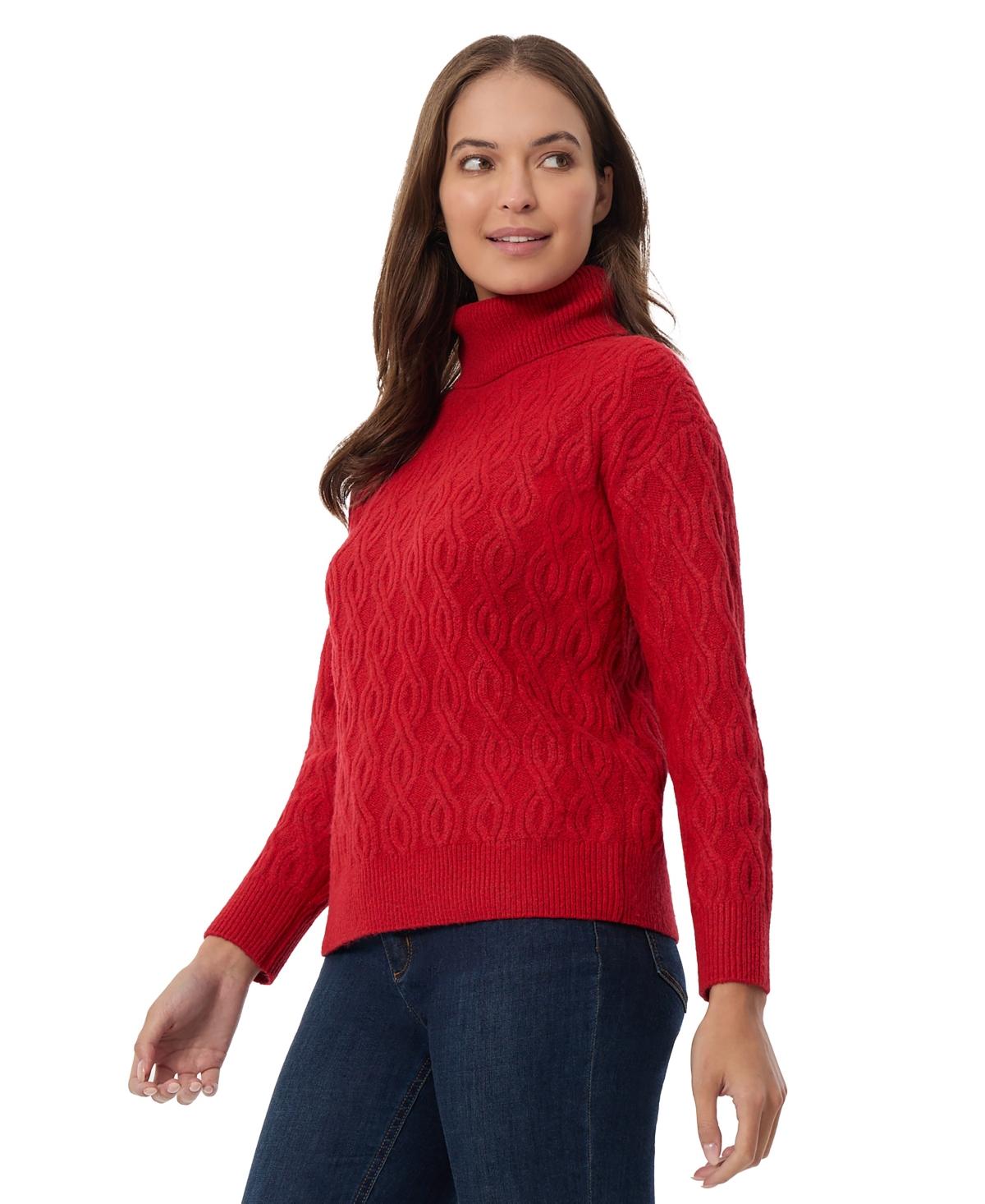 Women's Cable-Knit Turtleneck Sweater