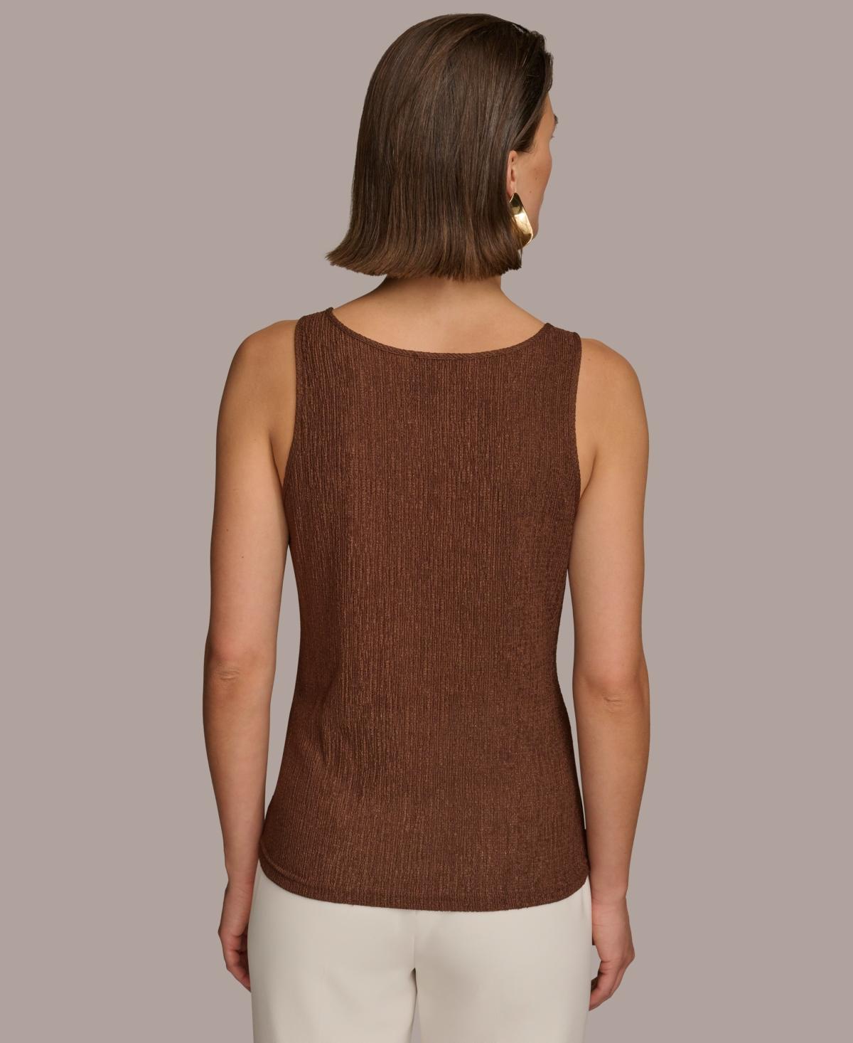 Donna Karan Women's Textured Scoop-Neck Tank Top