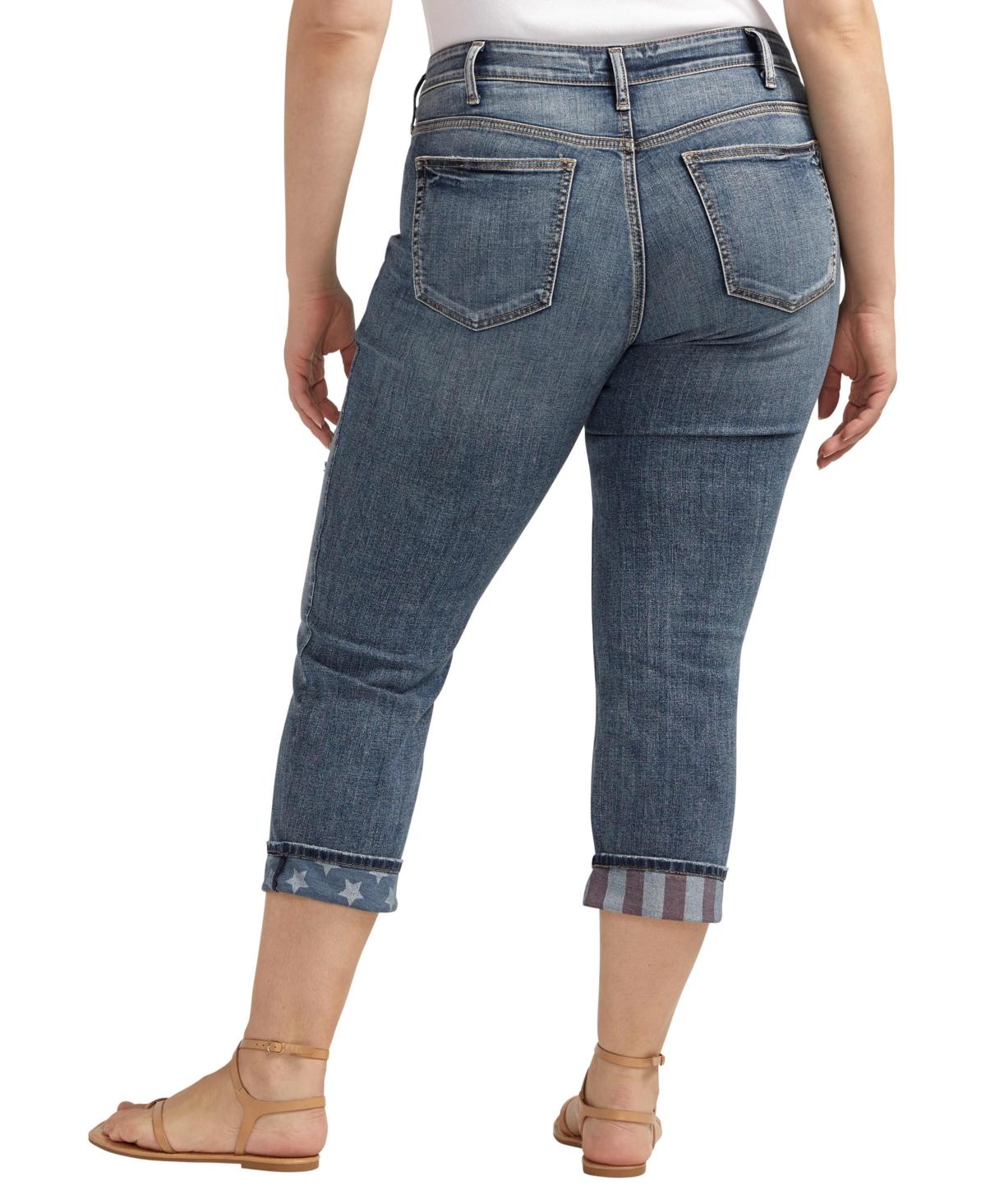 Plus Size Suki Mid Rise Curvy Fit Capri Jean