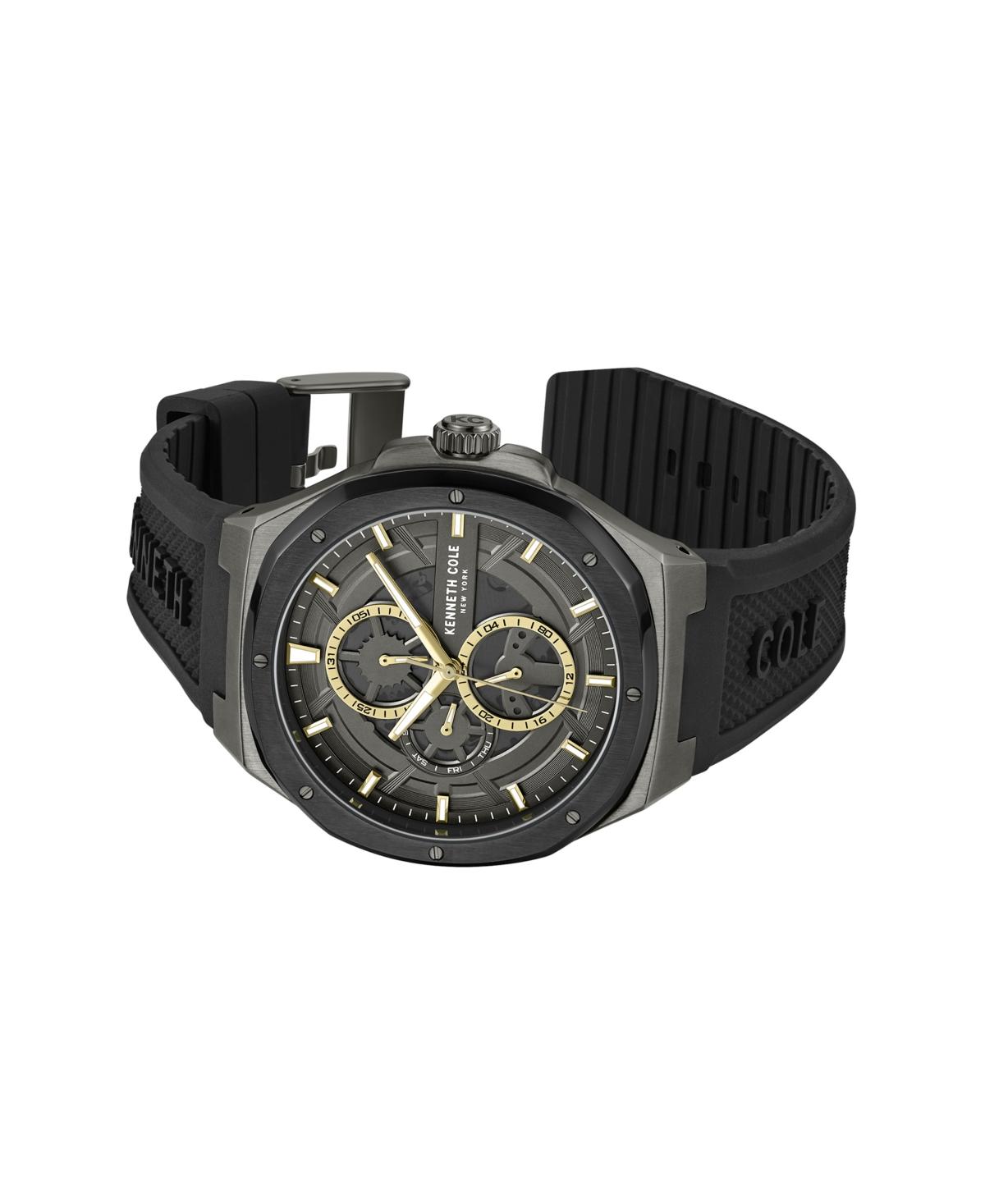 Men's Dress Sport Black Stainless Steel 43.5mm