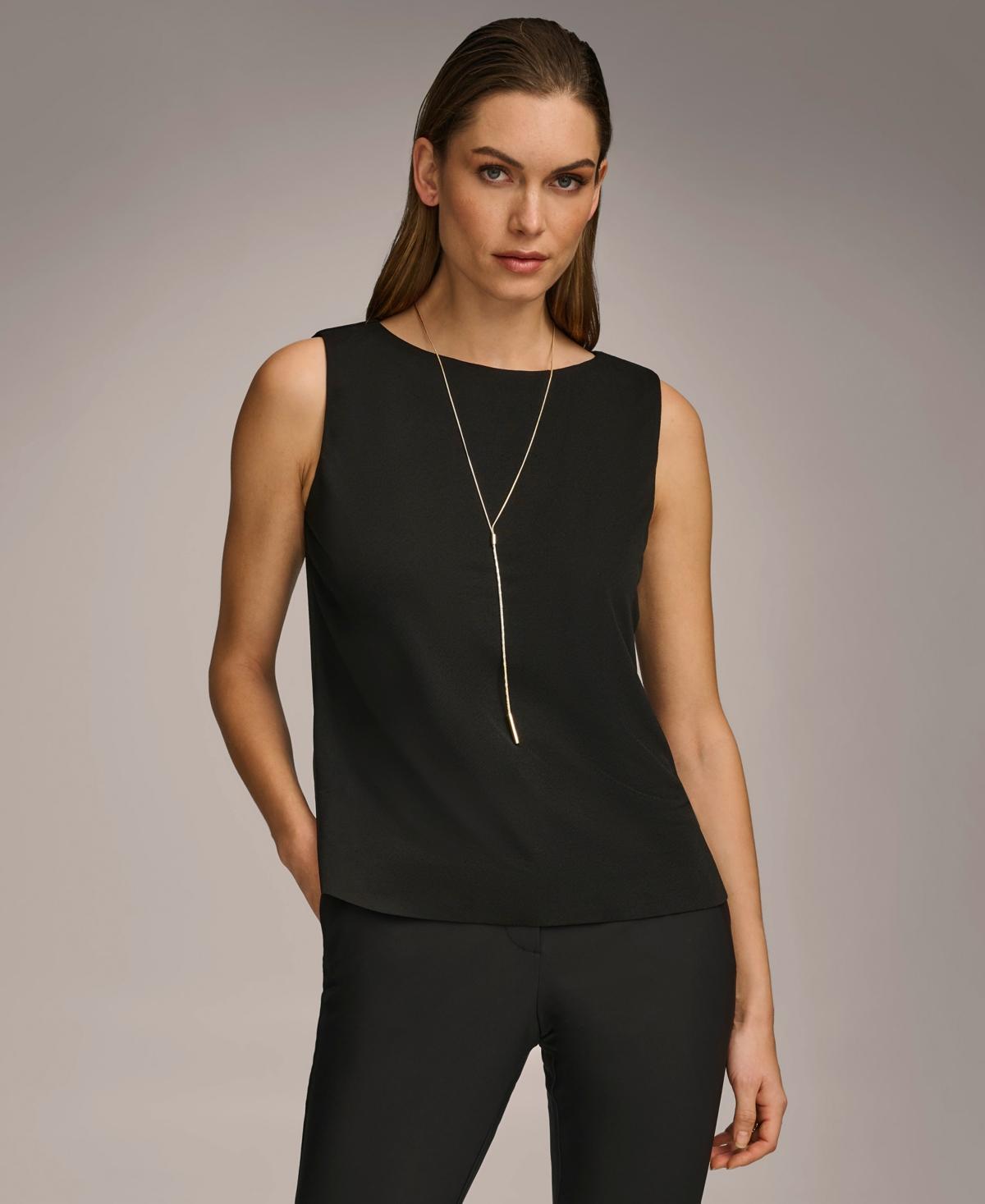 Donna Karan Women's Crewneck Sleeveless Top