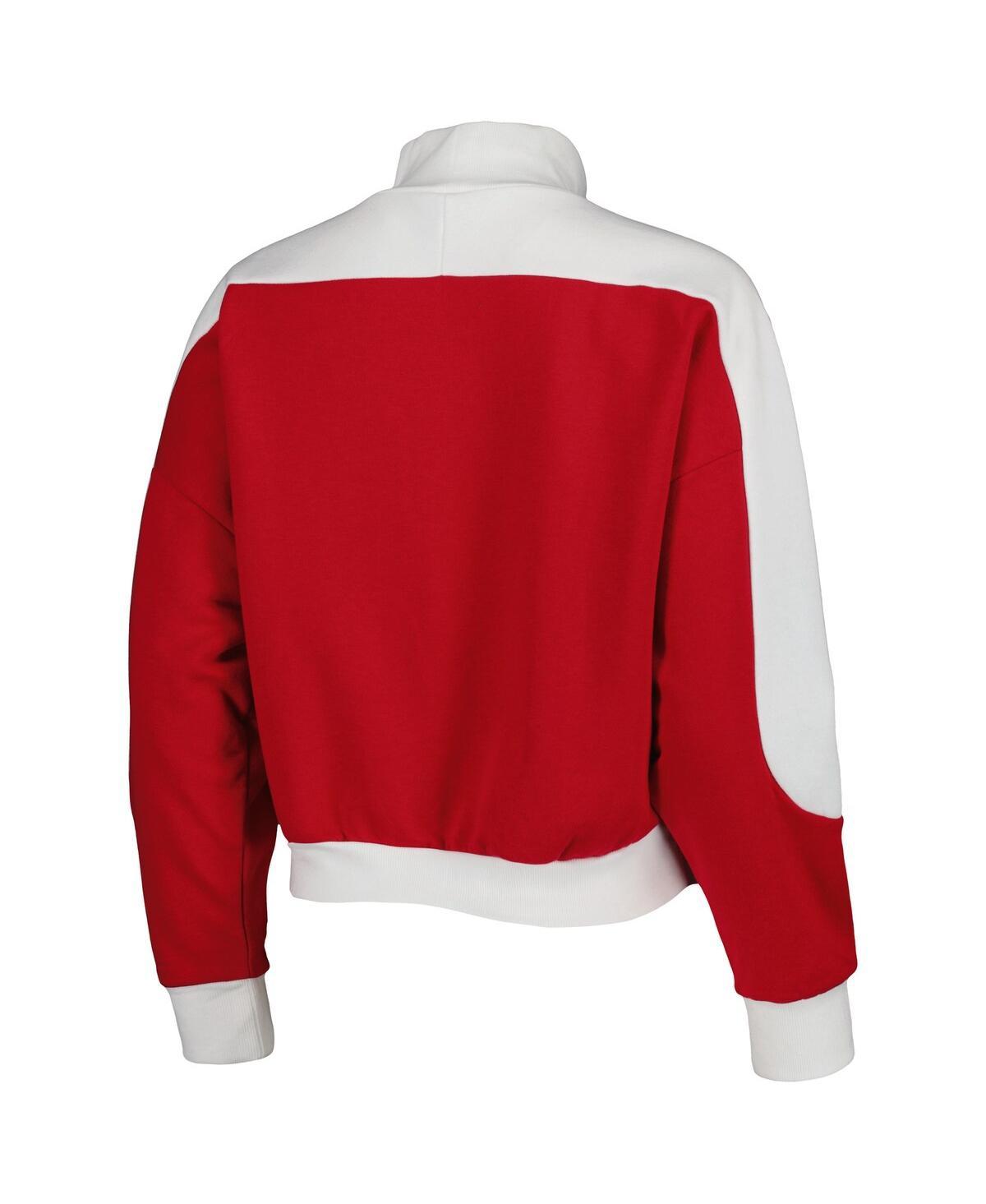 Women's Crimson Alabama Crimson Tide Make it a Mock Sporty Pullover Sweatshirt