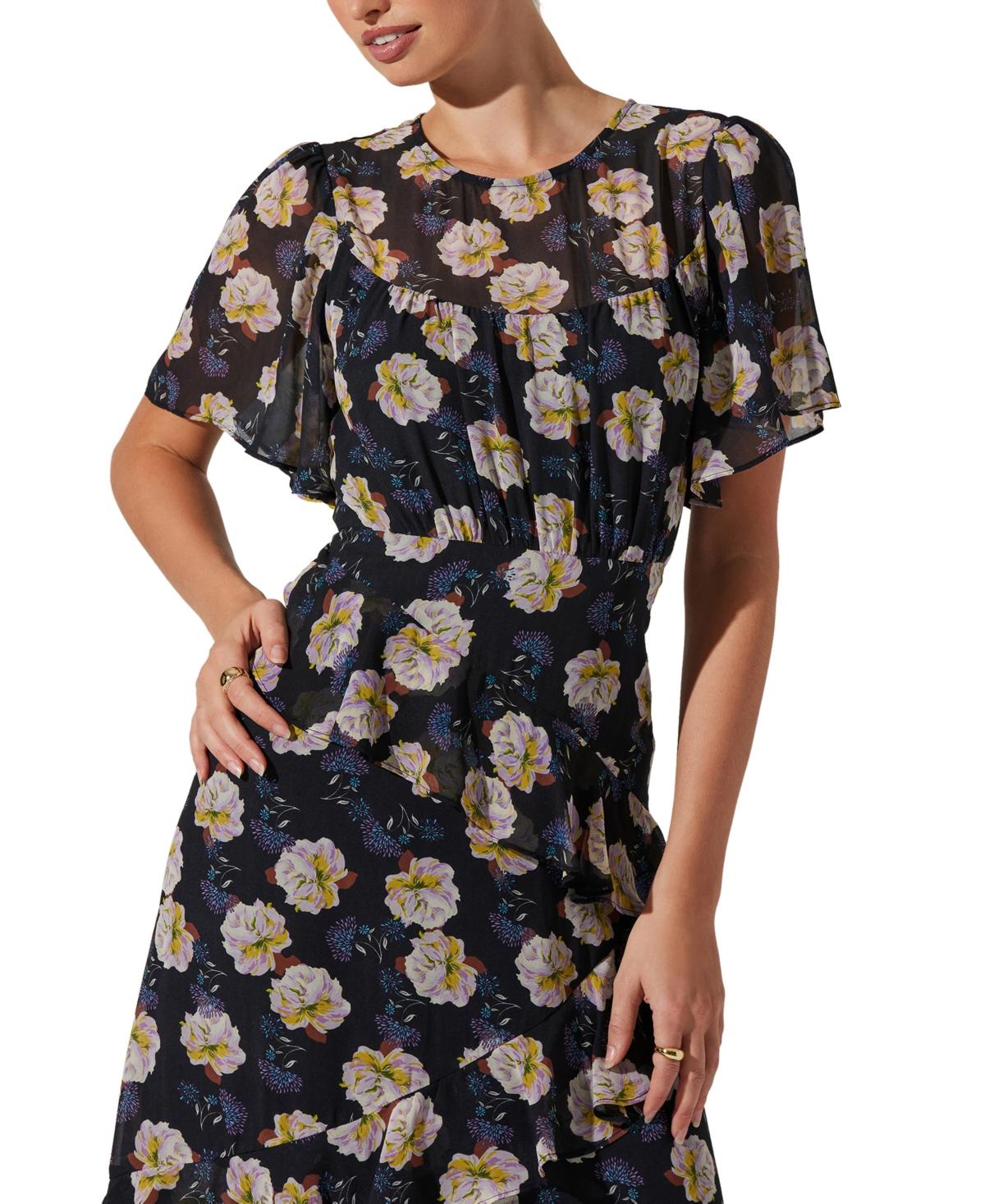 Women's Floramae Floral Ruffle-Trim Midi Dress