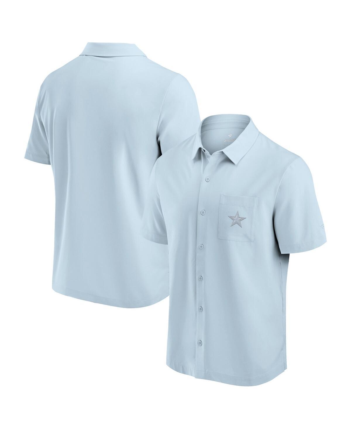 Men's Light Blue Dallas Cowboys Front Office Button-Up Shirt