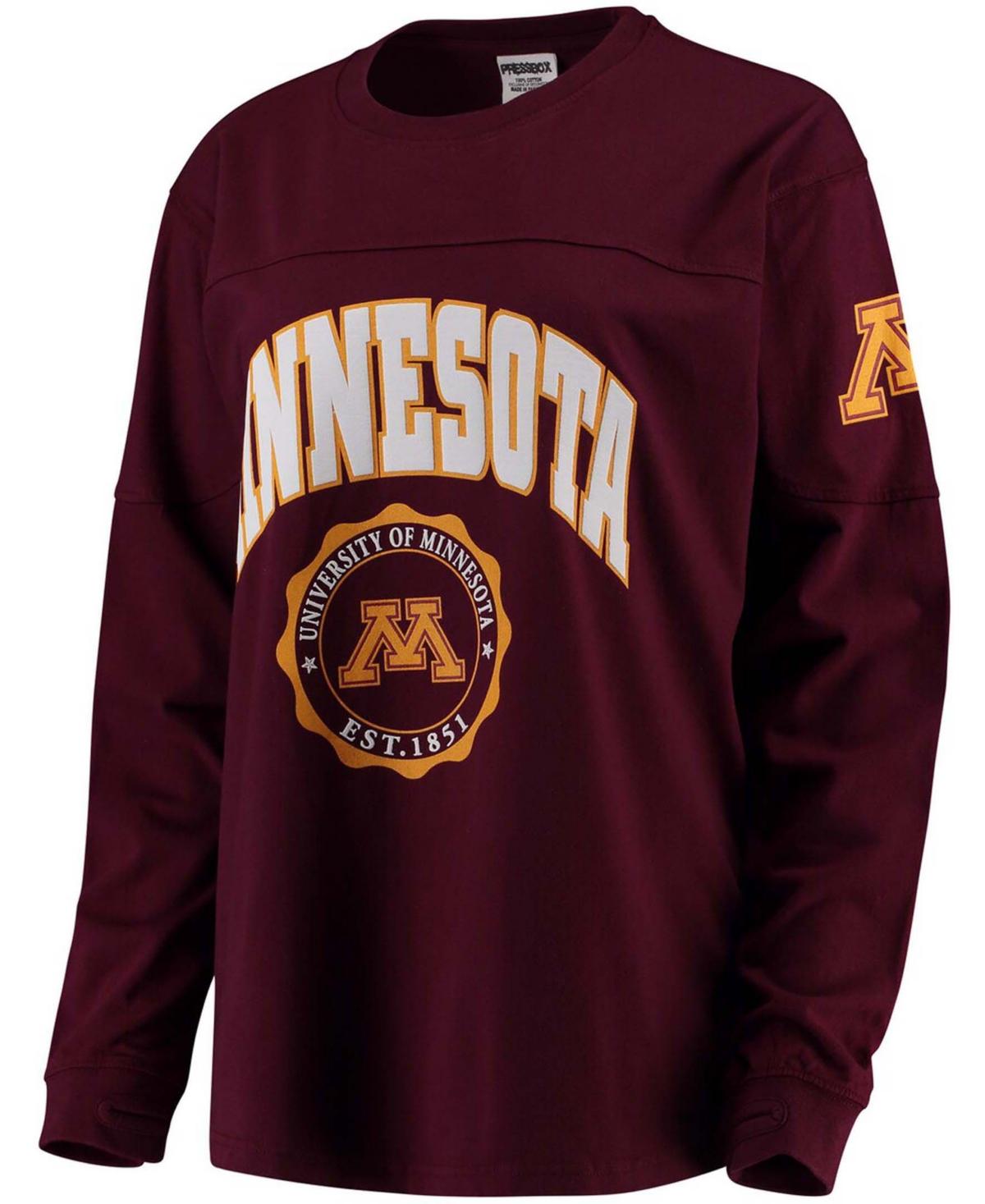 Women's Maroon Minnesota Golden Gophers Edith Long Sleeve T-shirt