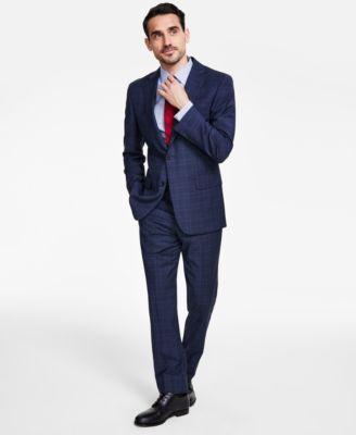 Men's Classic-Fit Stretch Wool Blend Suit Separates