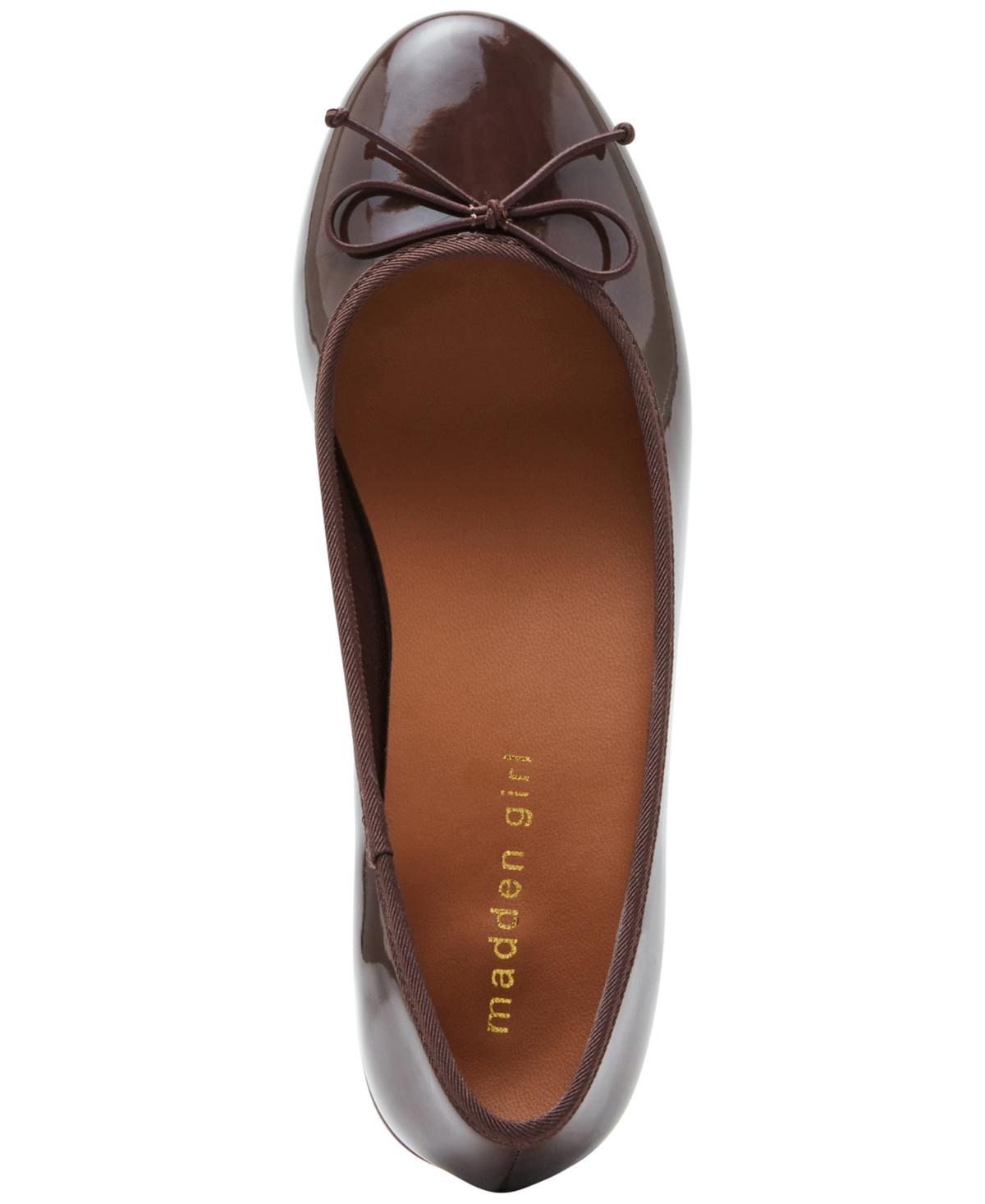 Twirley Block-Heel Ballet Flats