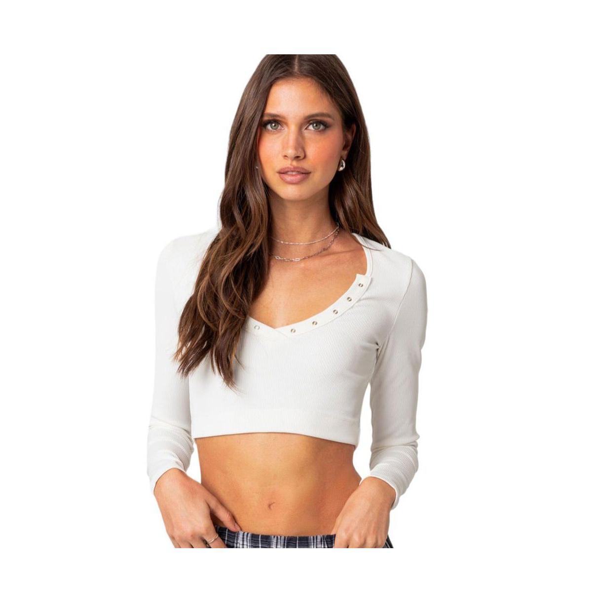 Women's Milady ribbed crop top