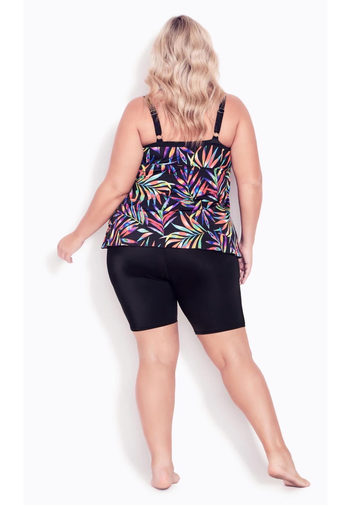 Plus Size Hi Waist Swim Short