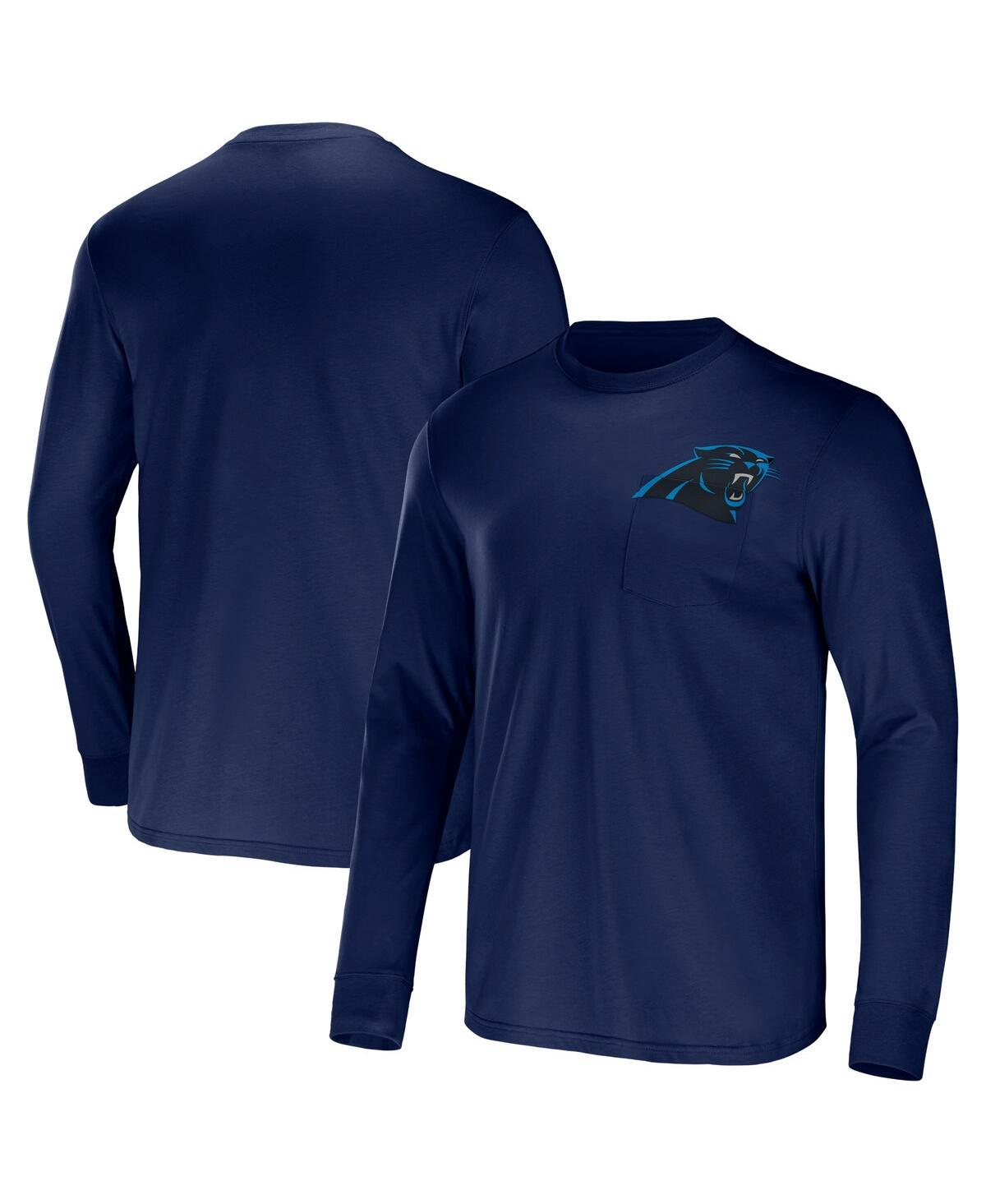 Men's NFL x Darius Rucker Collection by Navy Carolina Panthers Team Long Sleeve T-shirt