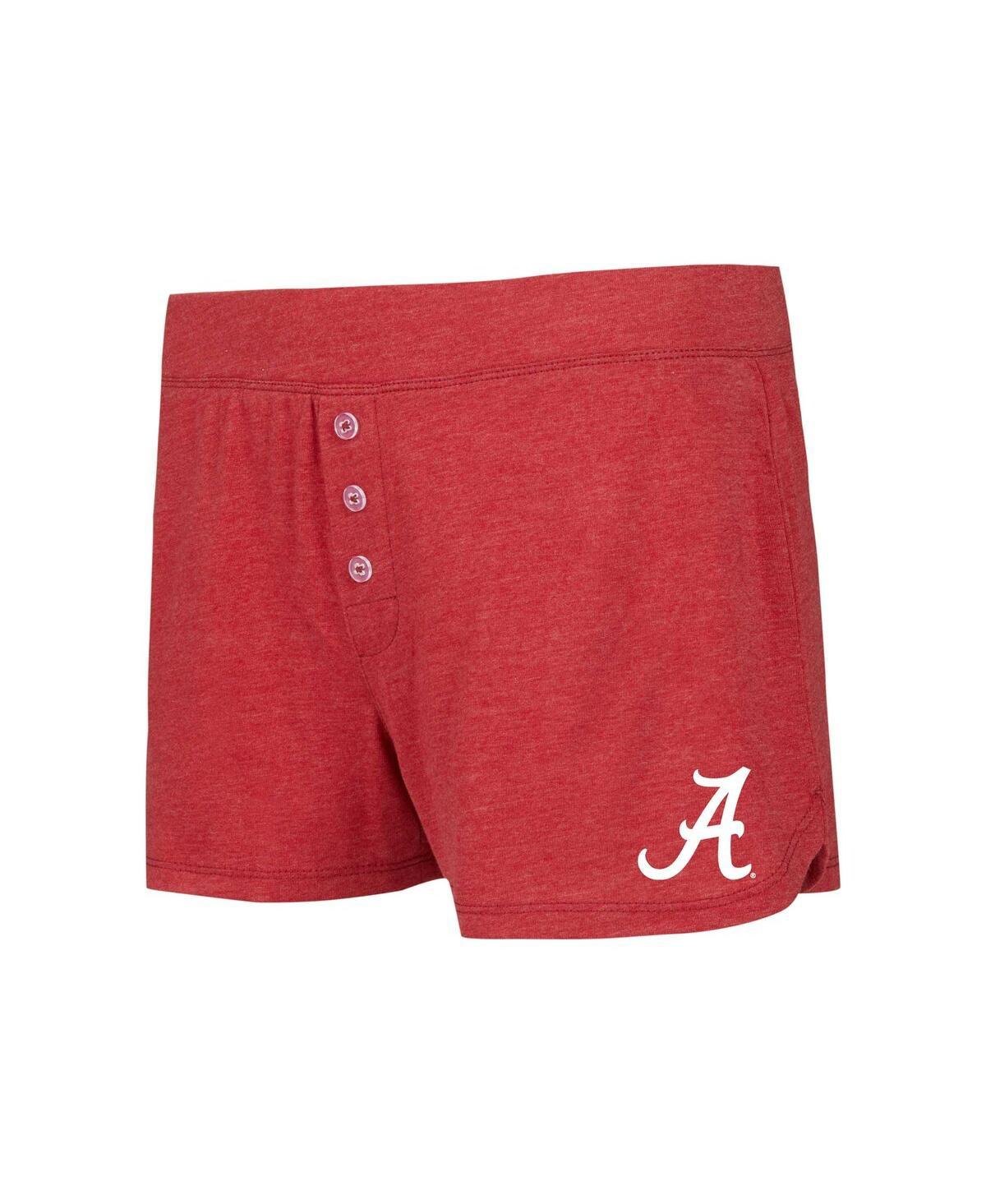 Women's Crimson Alabama Crimson Tide Team Color Long Sleeve T-shirt and Shorts Set