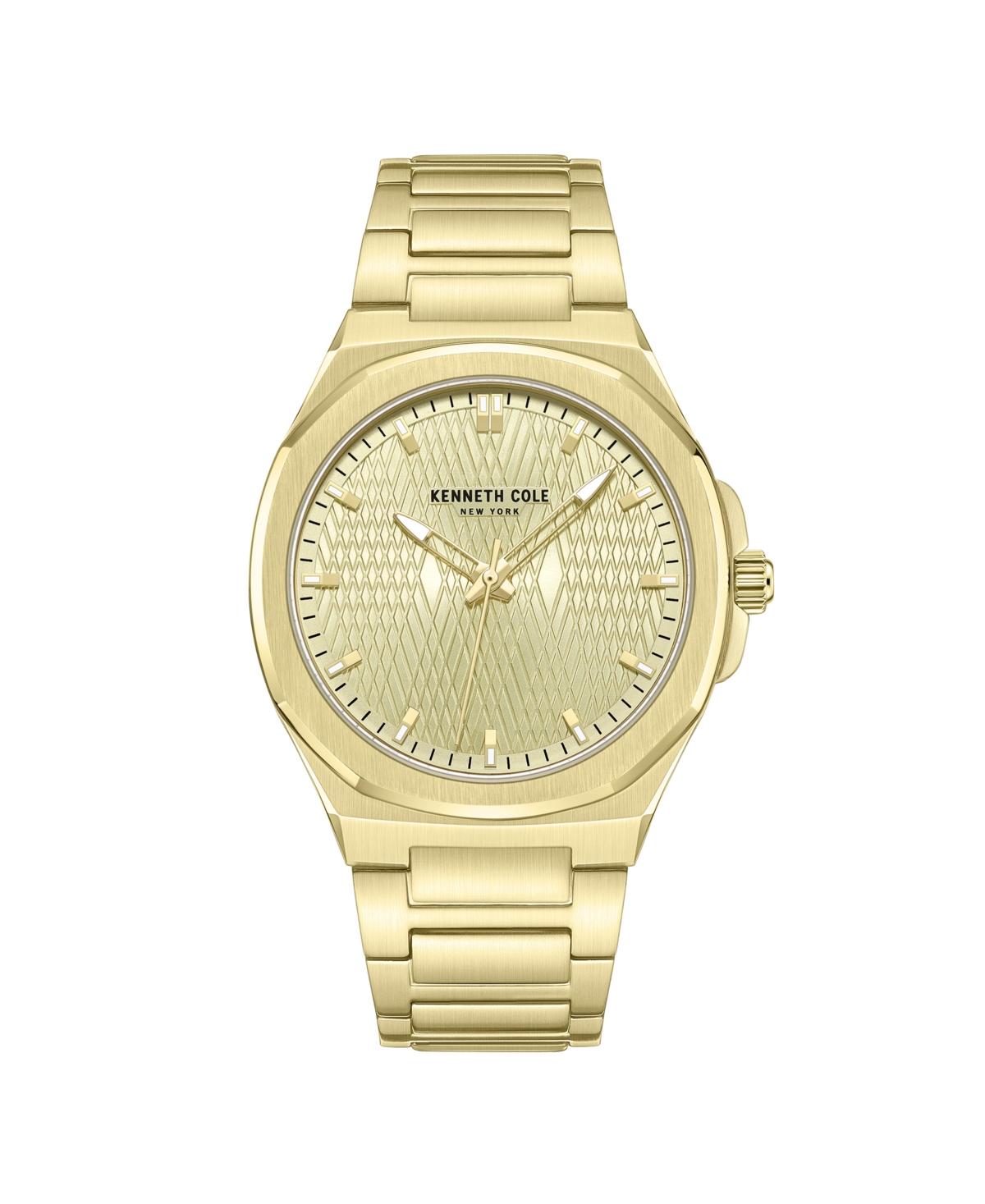 Men's Modern Classic Gold Stainless Steel Watch 41MM