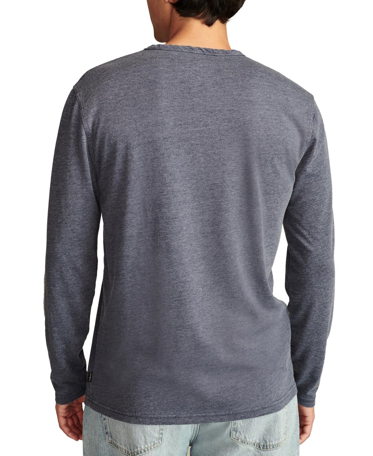 Men's Long Sleeve Burnout Notch Shirt