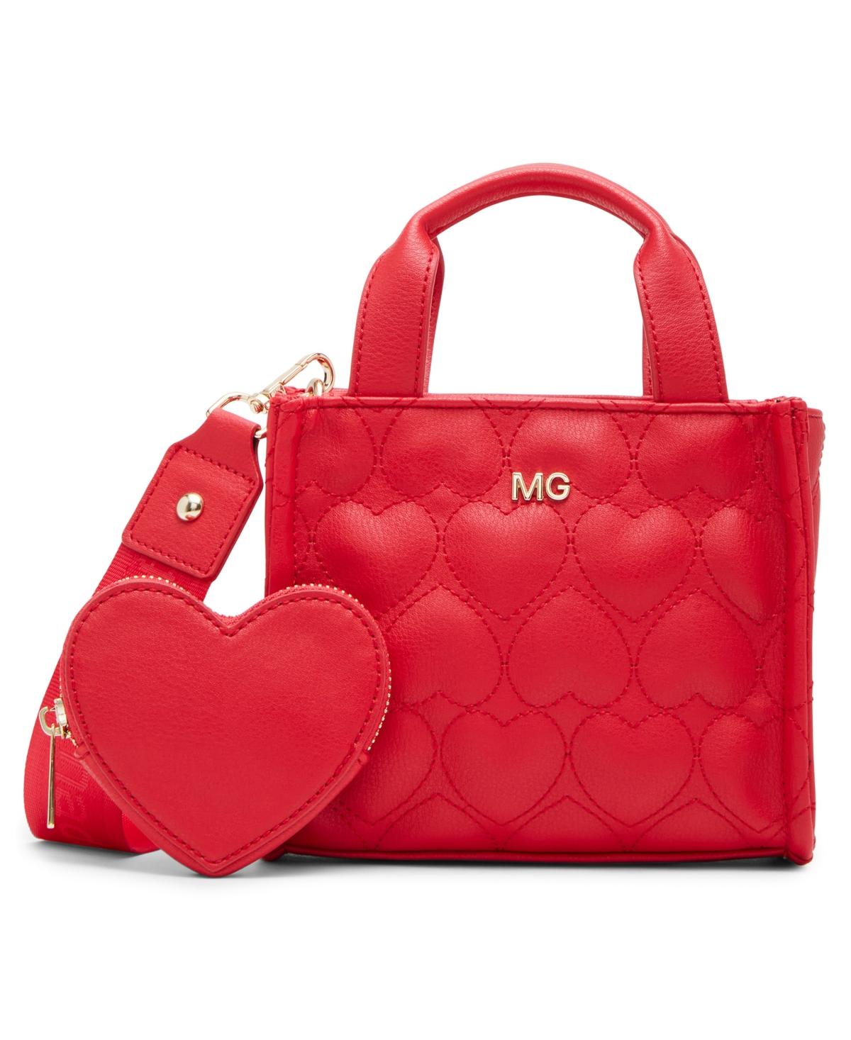 Lacy Quilted Heart Mini Tote Bag