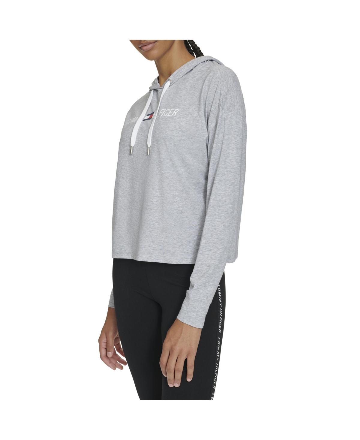 Women's Hooded Long Sleeve Logo T-Shirt