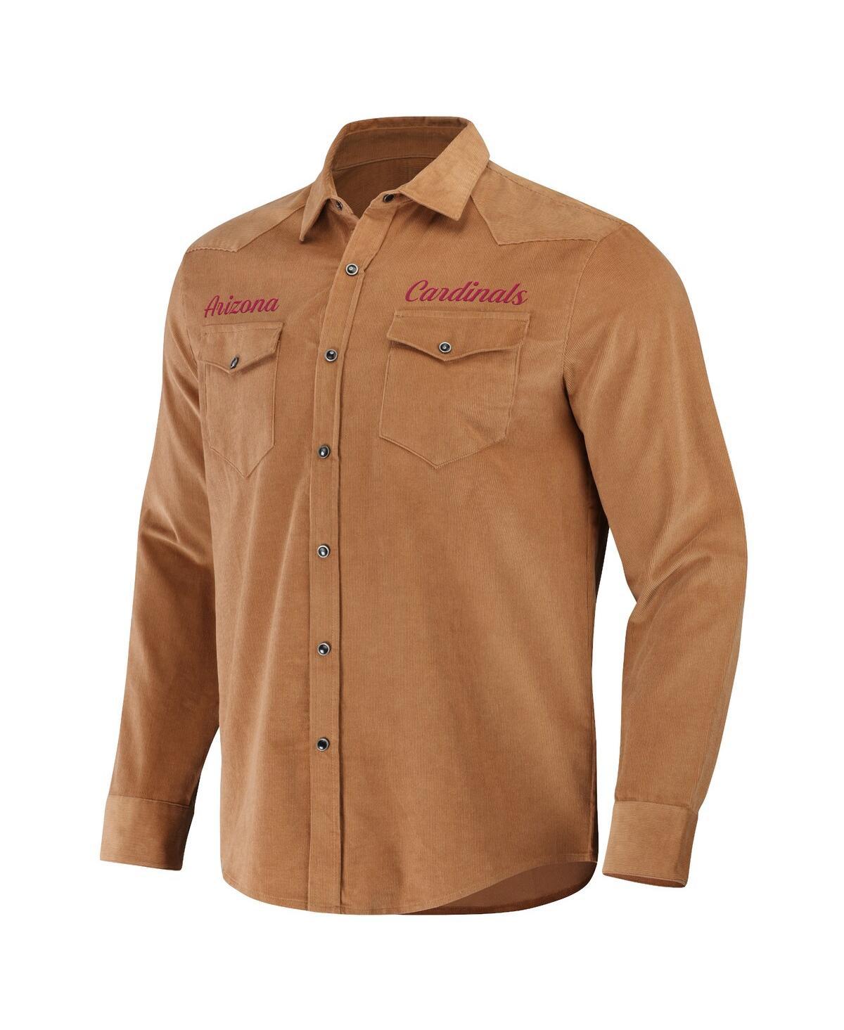 Men's NFL x Darius Rucker Collection by Tan Arizona Cardinals Western Full-Snap Shirt