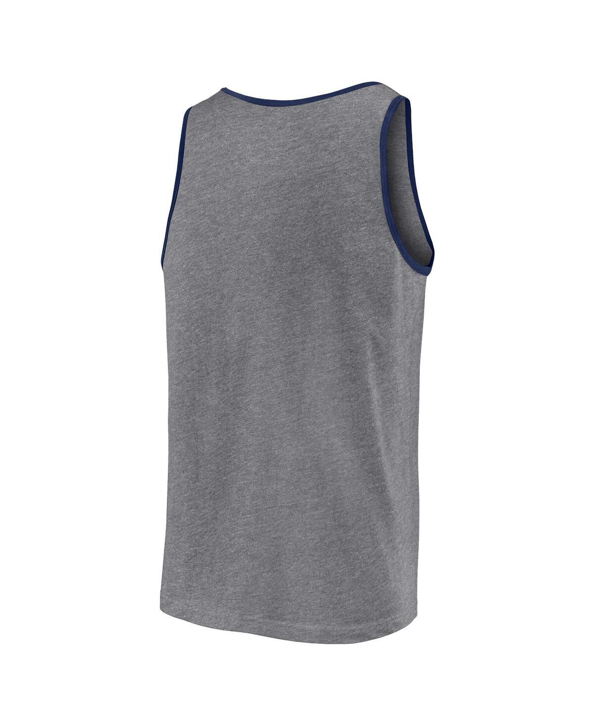 Men's  Heather Gray Seattle Mariners Primary Tank Top