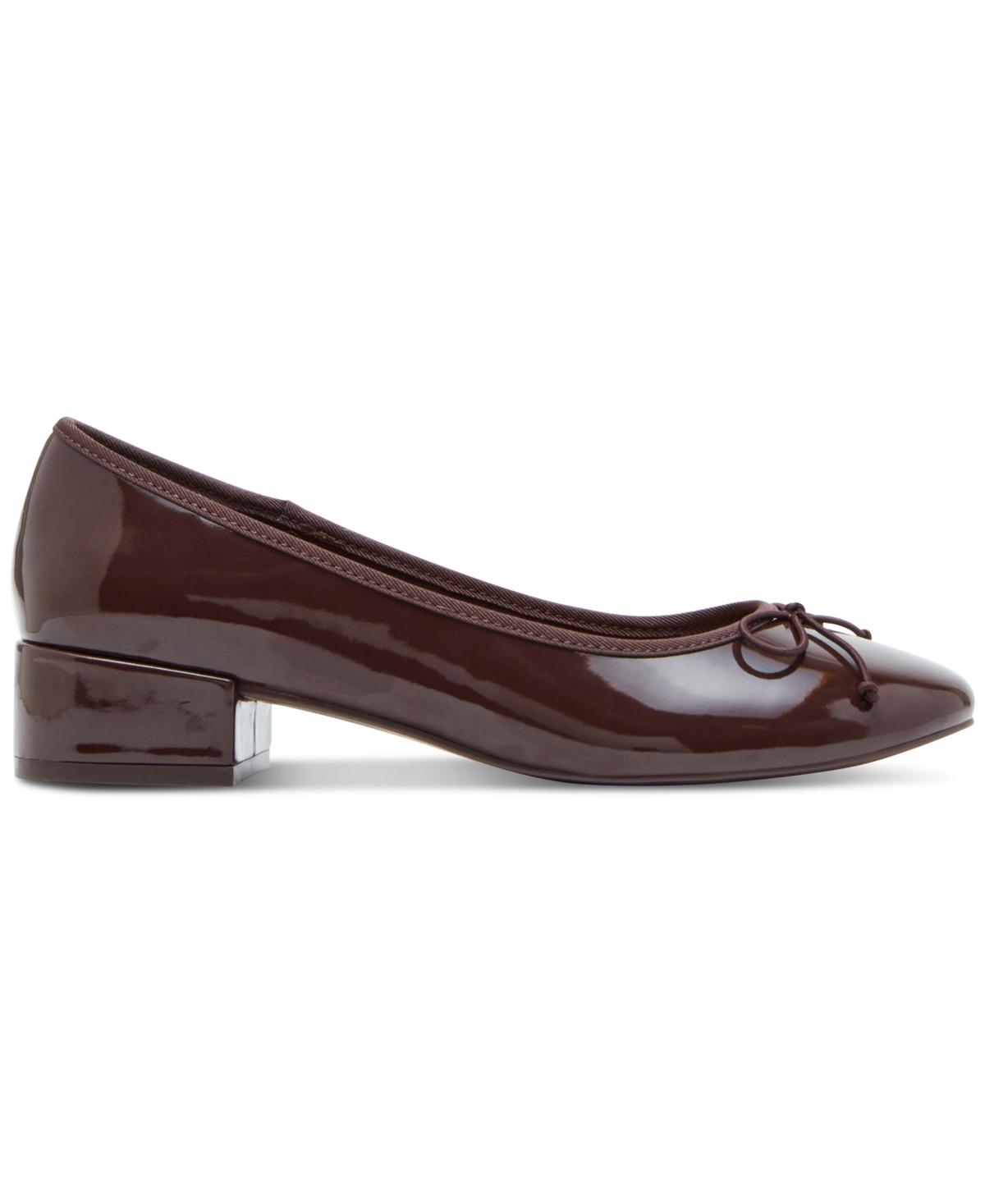 Twirley Block-Heel Ballet Flats