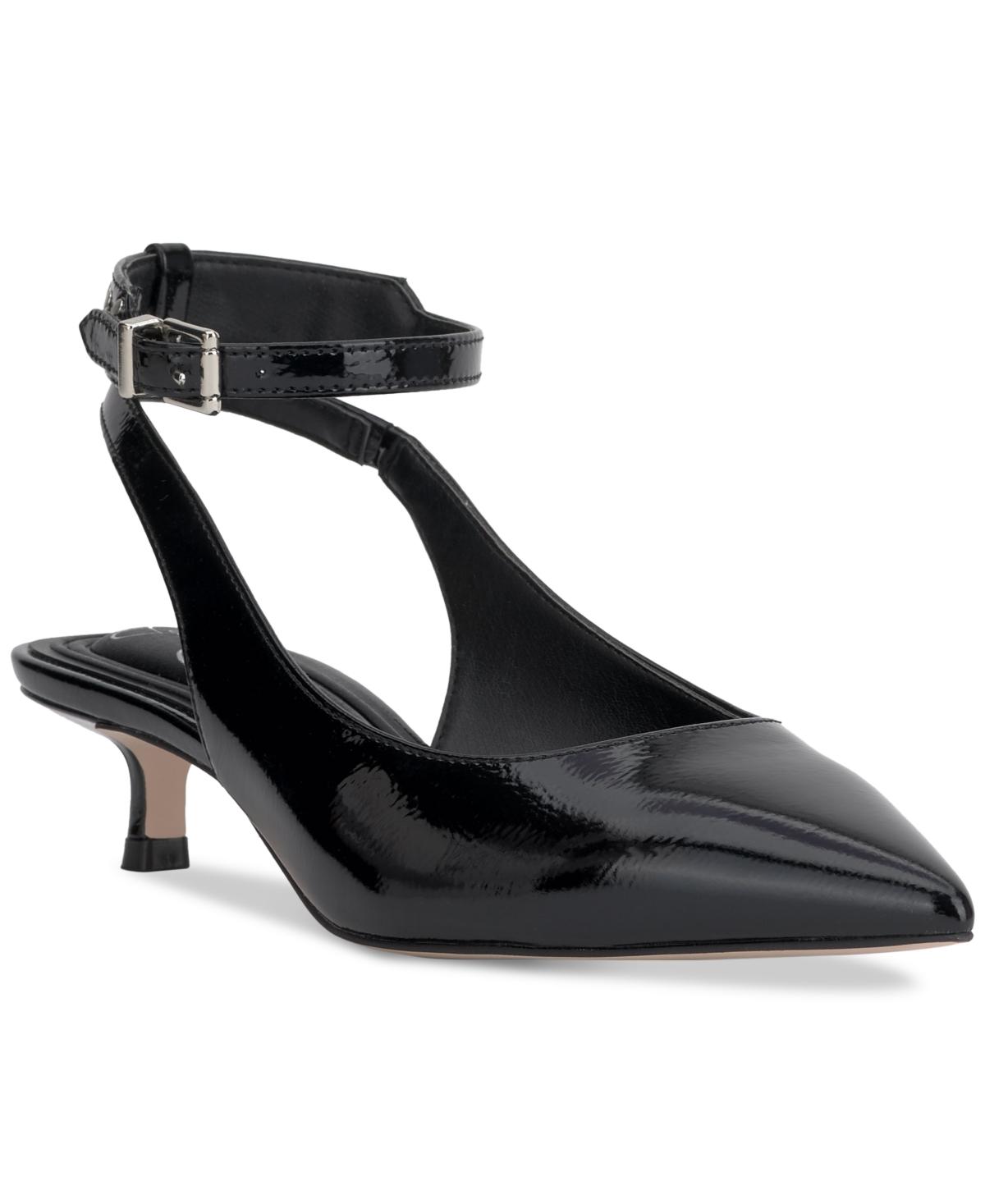 Women's Vellana Ankle-Strap Kitten-Heel Pumps