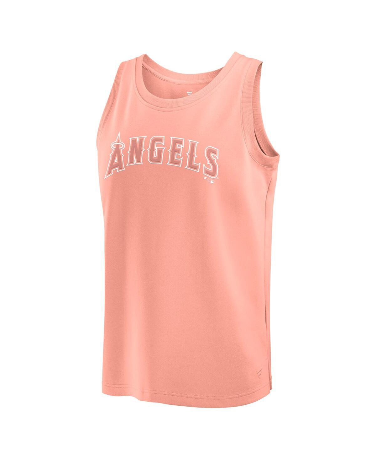 Men's Coral Los Angeles Angels Elements Tank Top