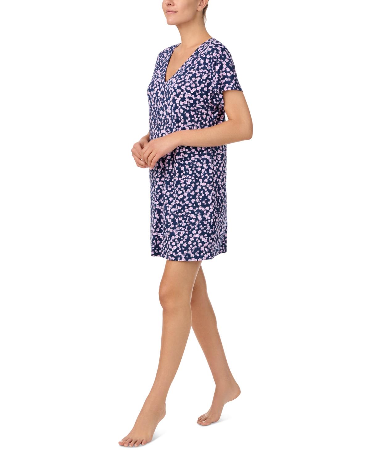 Women's Short-Sleeve Floral Sleepshirt