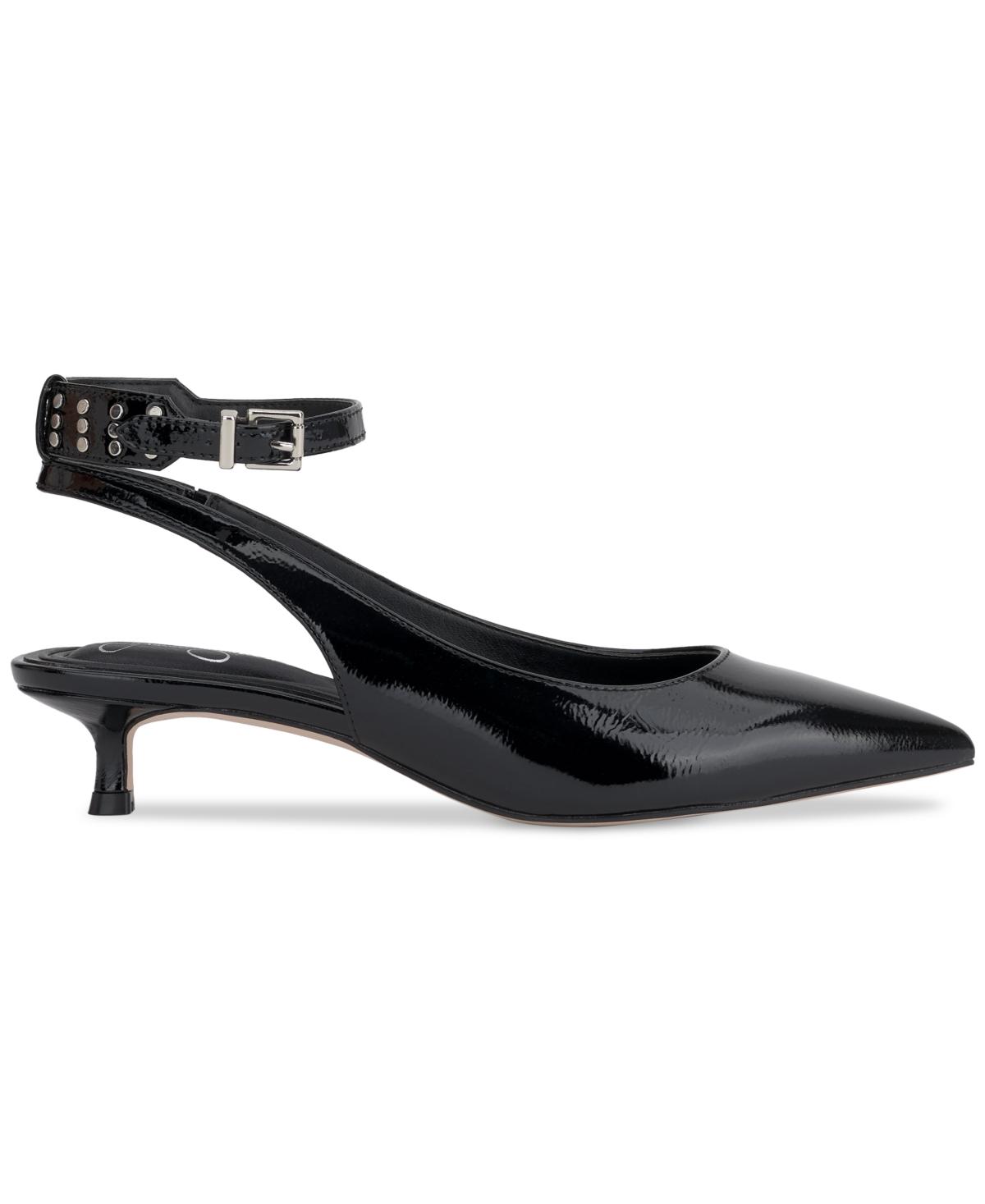 Women's Vellana Ankle-Strap Kitten-Heel Pumps