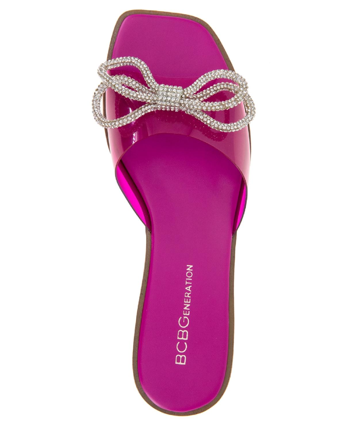 Women's Laffi Rhinestone Bow Slide Sandals