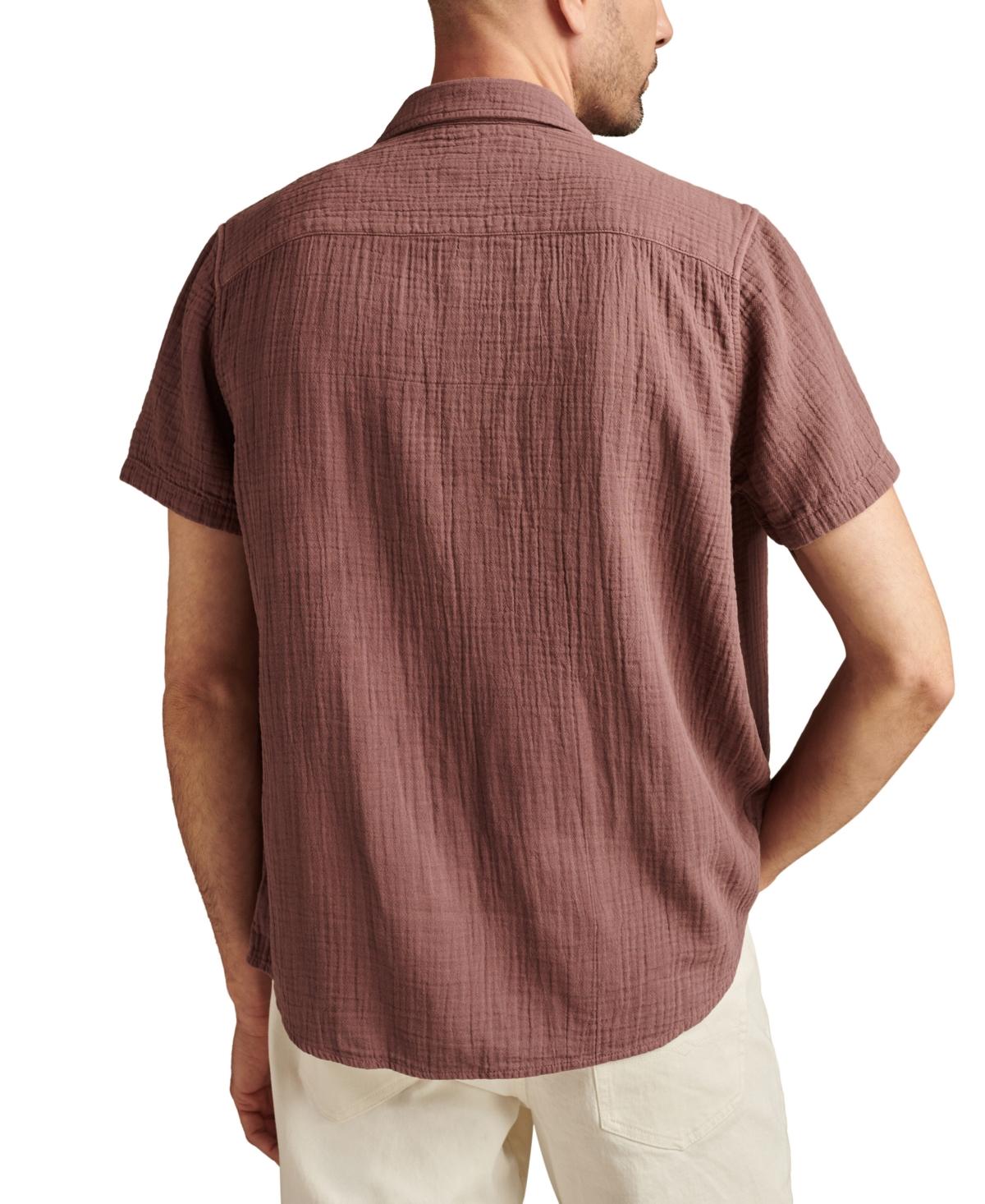 Men's Double Weave Short Sleeve Button-Front Utility Shirt