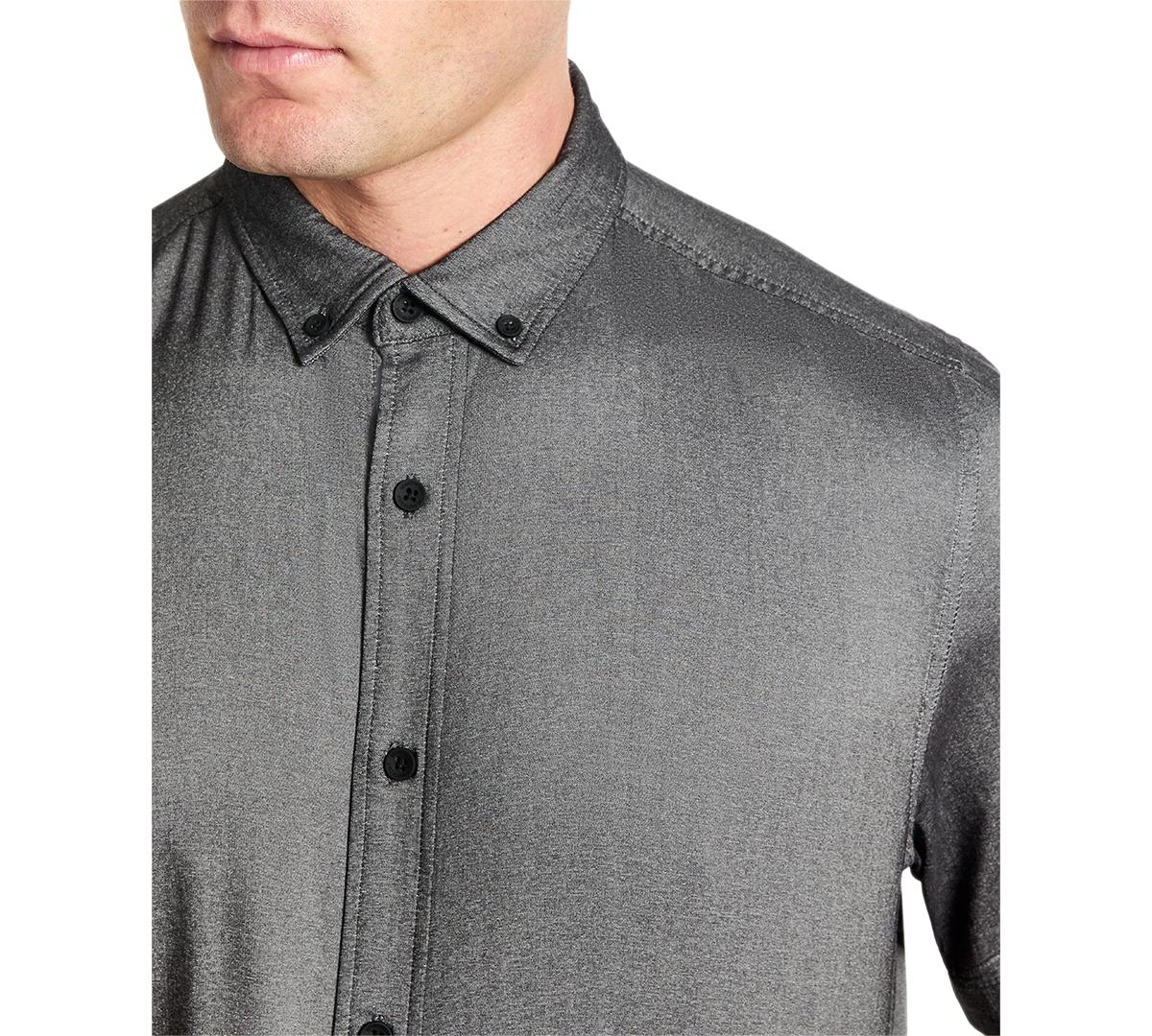 Men's Slim Fit Short Sleeve Button-Down Sport Shirt