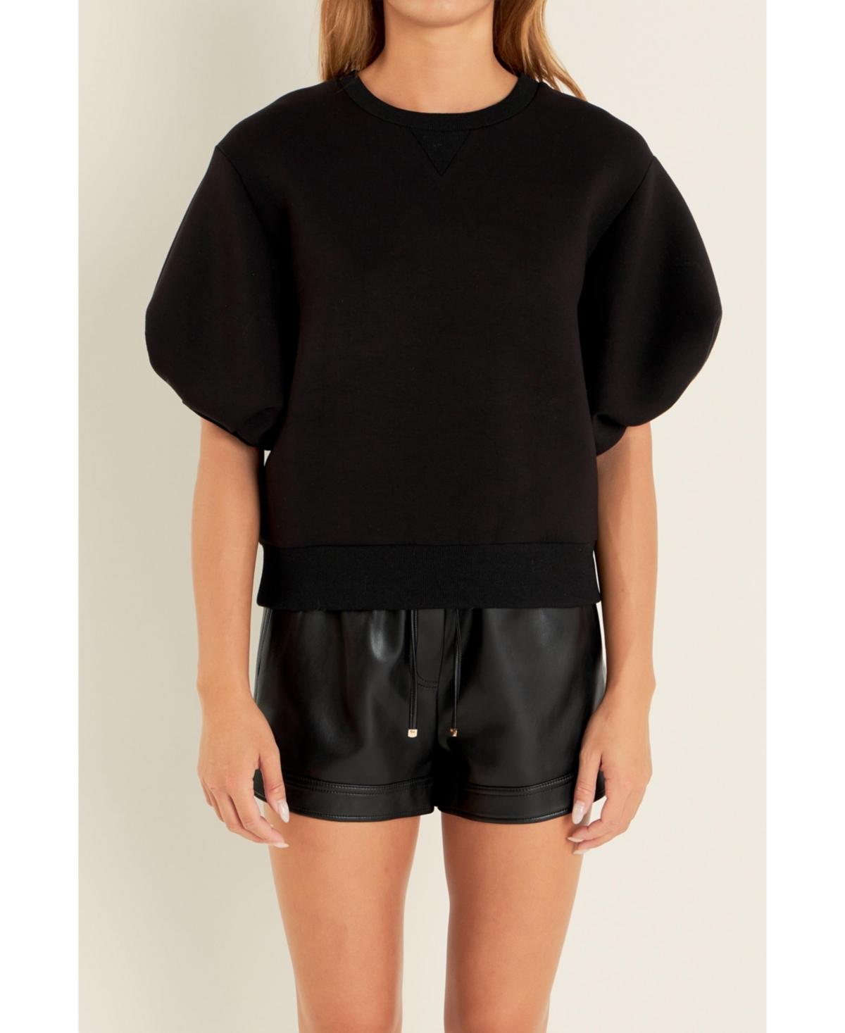 Women's Puff Sleeve Sweatshirt