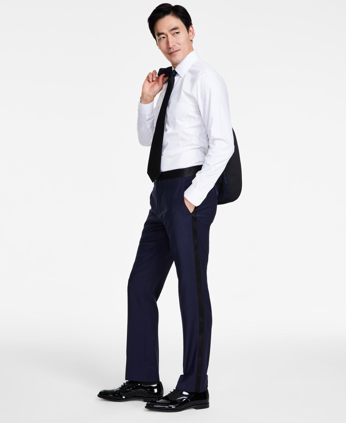 Men's Classic-Fit Stretch Solid Tuxedo Pants