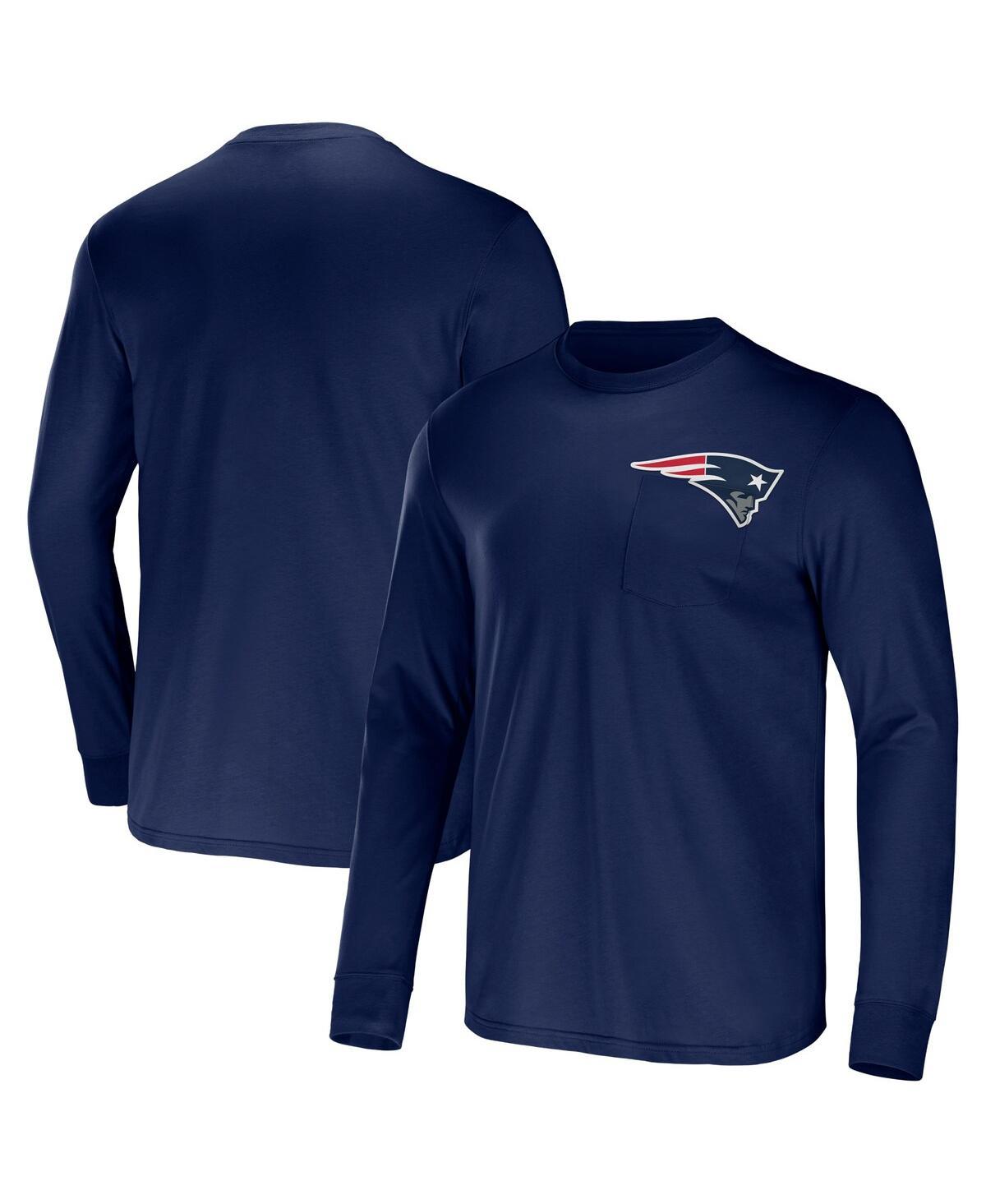 Men's NFL x Darius Rucker Collection by Navy New England Patriots Team Long Sleeve T-shirt