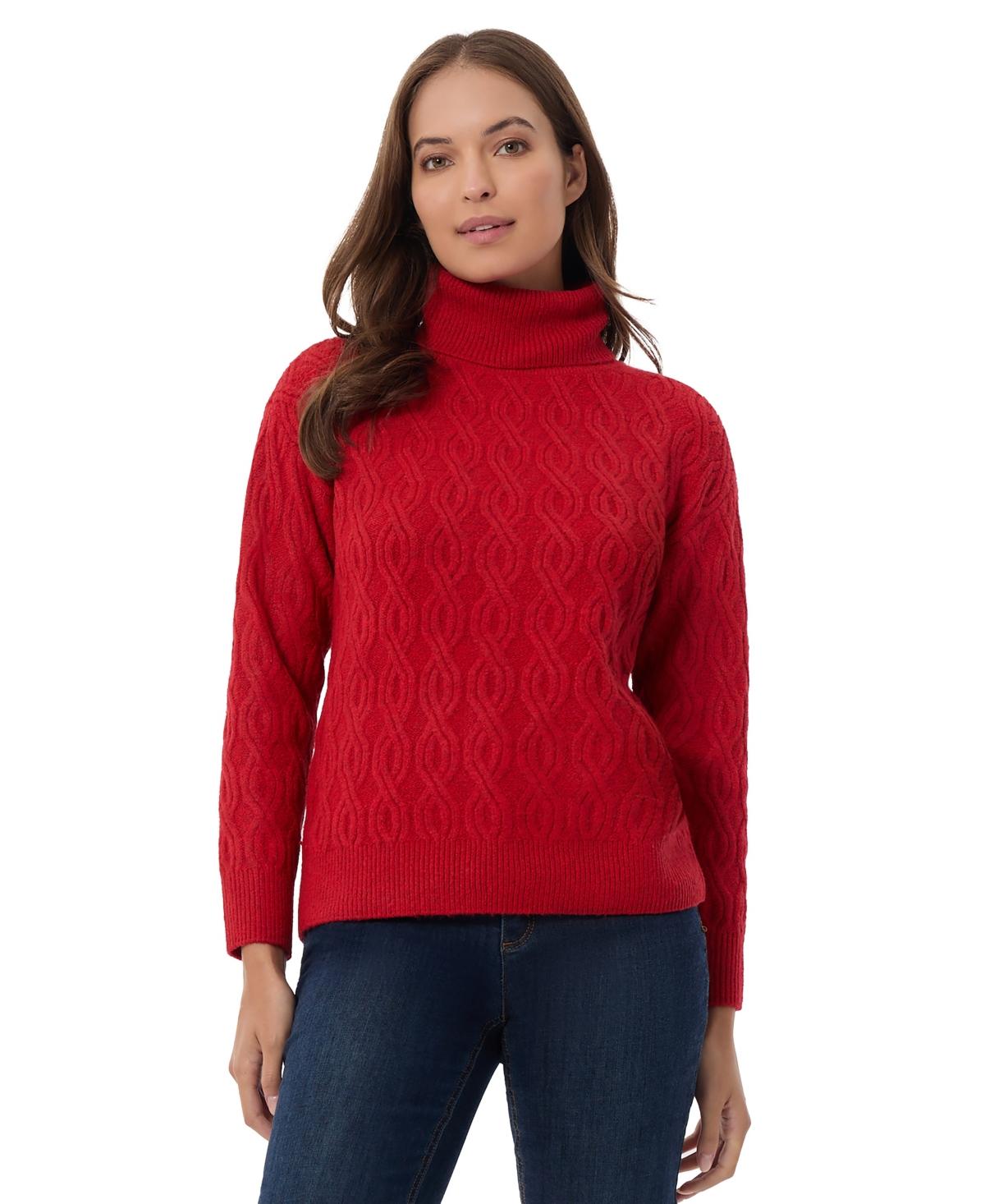 Women's Cable-Knit Turtleneck Sweater