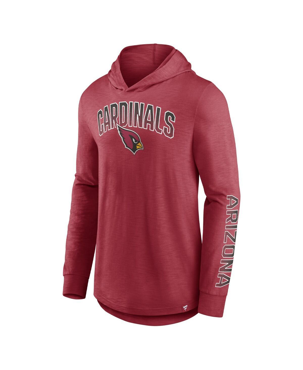 Men's Cardinal Arizona Cardinals Front Runner Pullover Hoodie