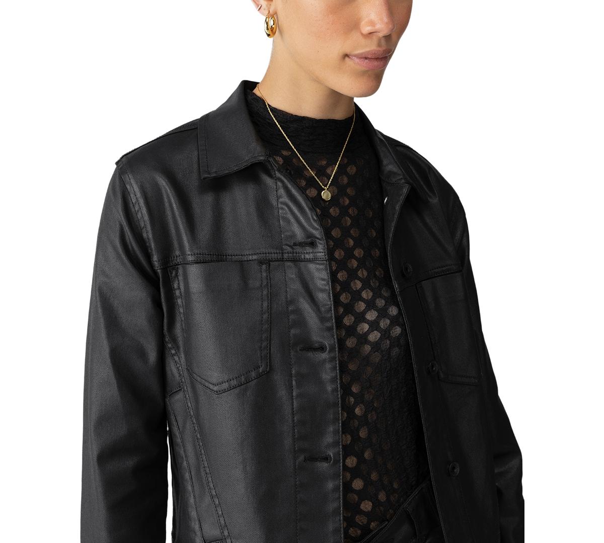 Women's Davidson Black-Coated Trucker Jacket