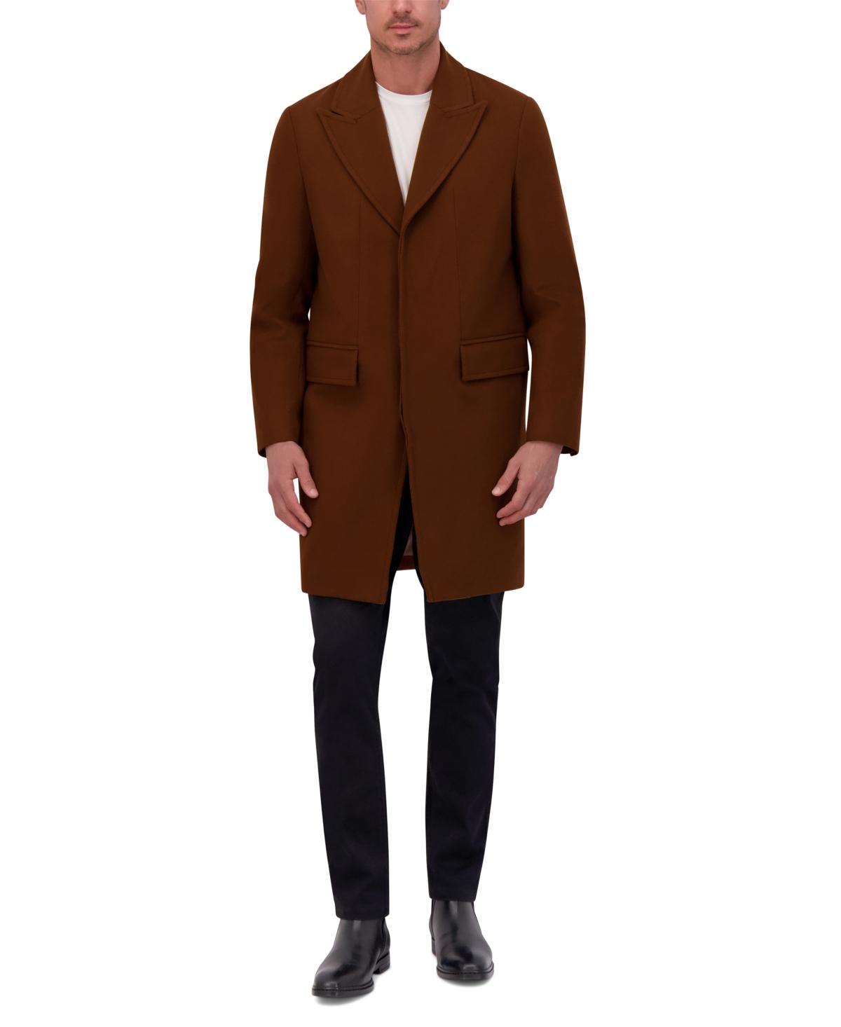 Men's Slim Fit Peak Lapel Topcoat