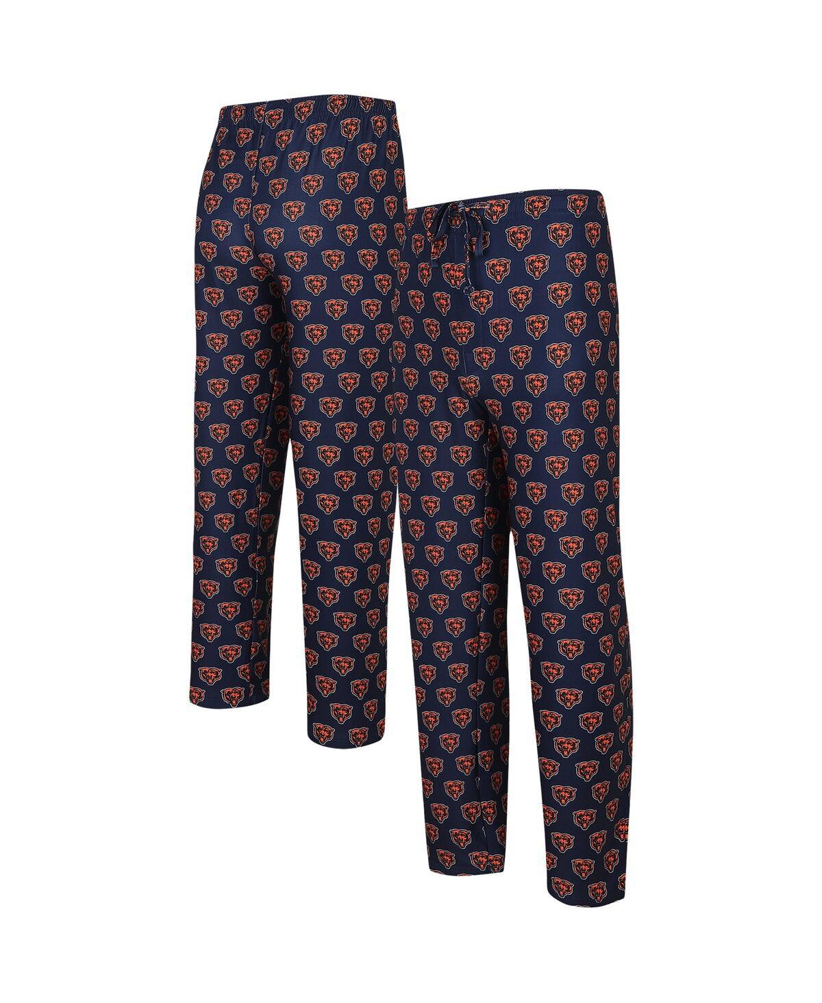 Men's Navy Chicago Bears Gauge Allover Print Knit Pants