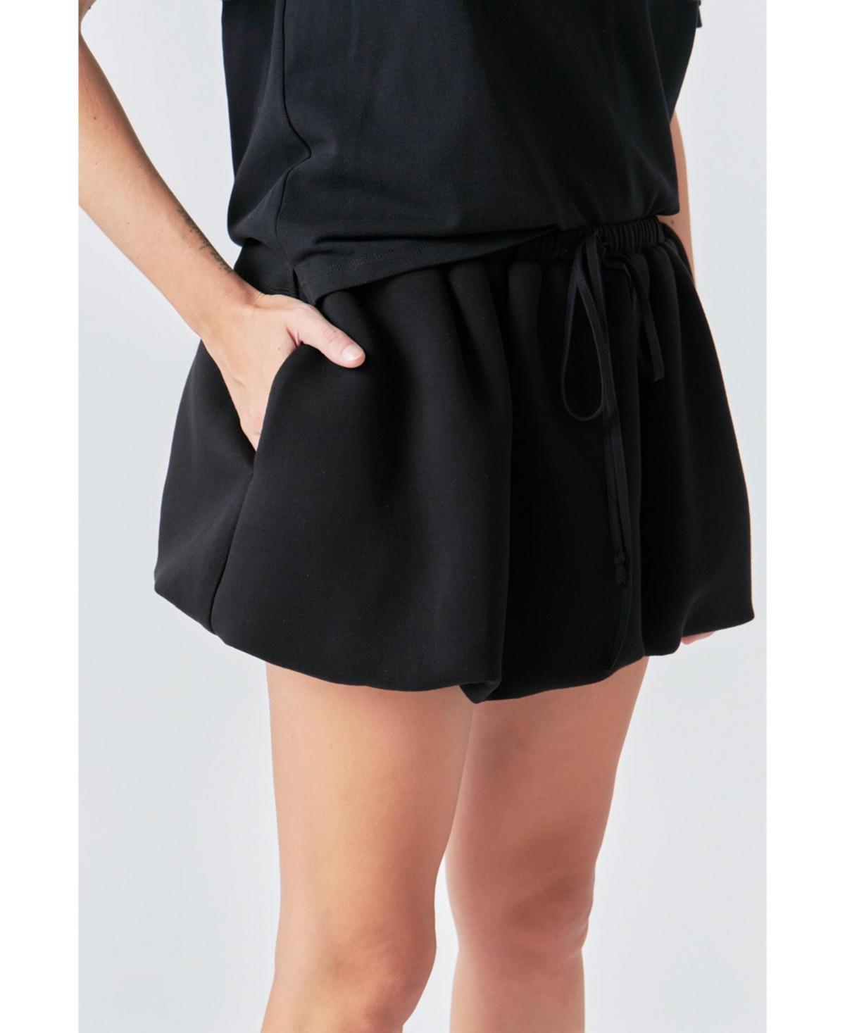 Women's Scuba Balloon Mini Skirt