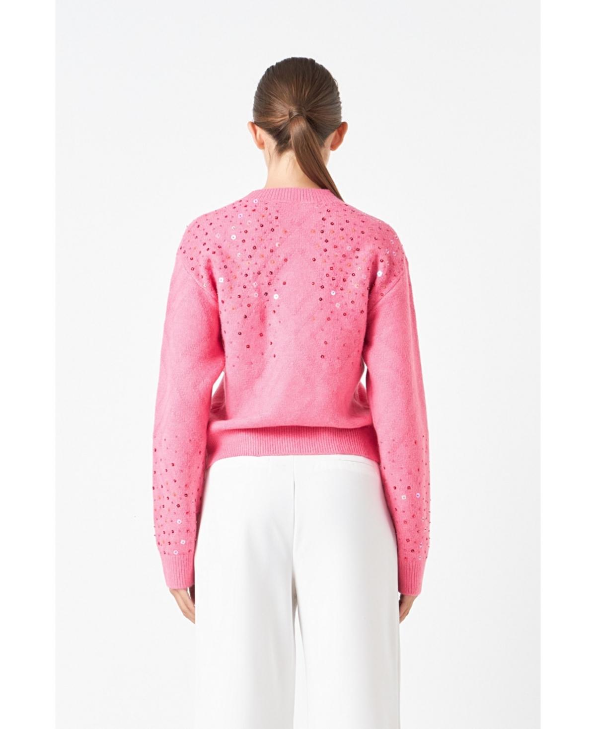 Women's Sequins Knit Sweater